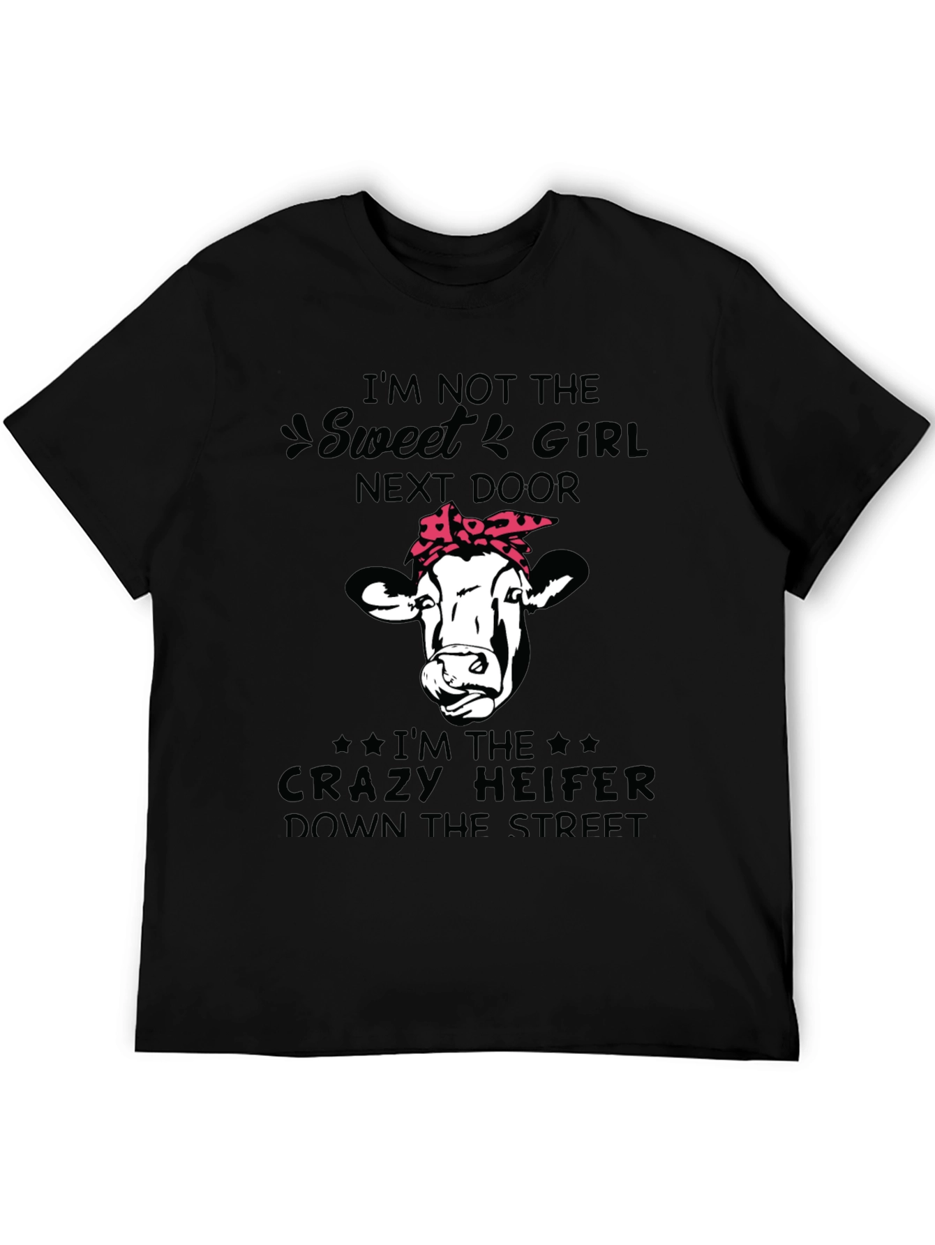 Crazy Heifer Graphic Tee - Funny Cow T-Shirt