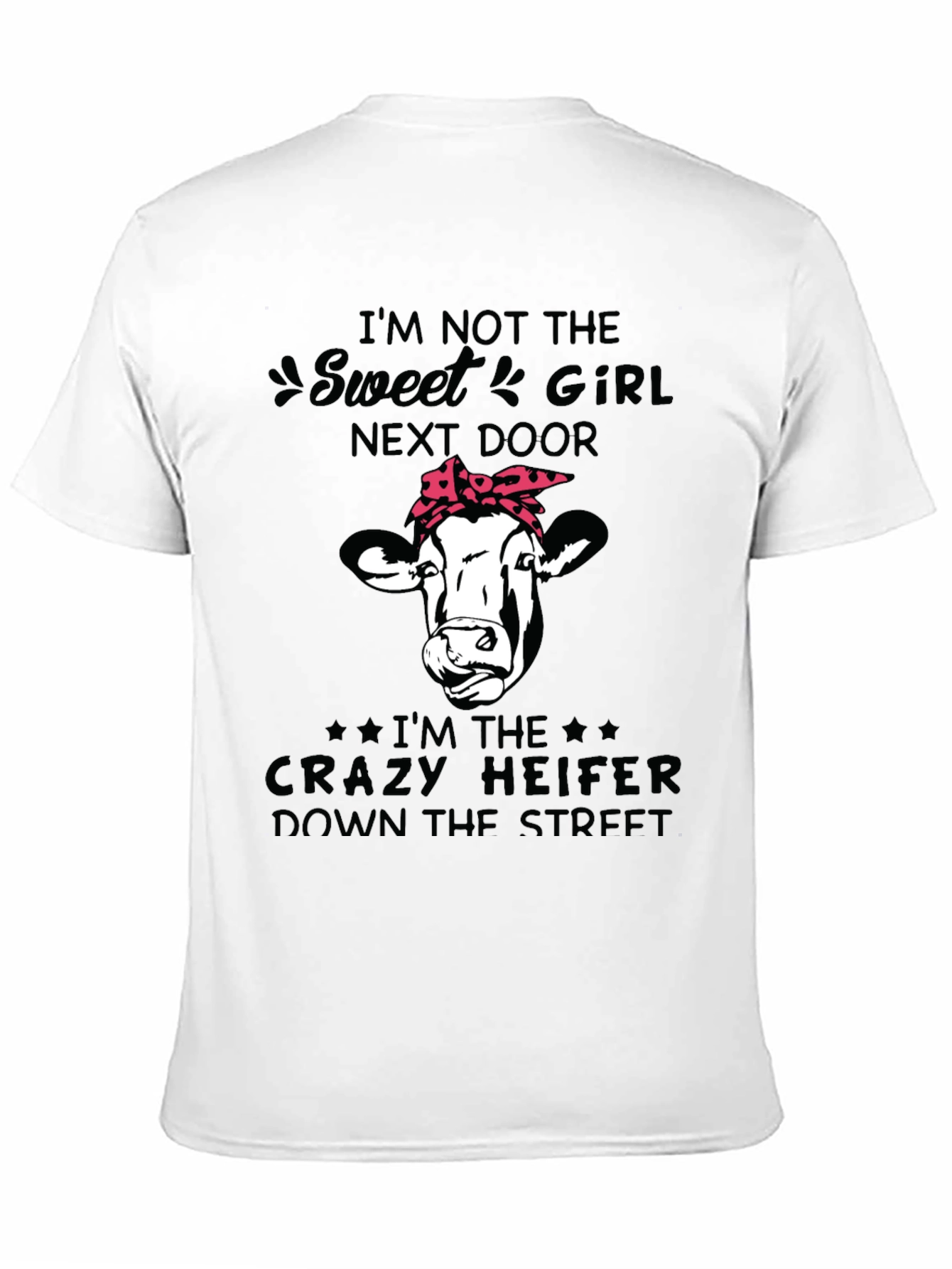 Crazy Heifer Graphic Tee - Funny Cow T-Shirt