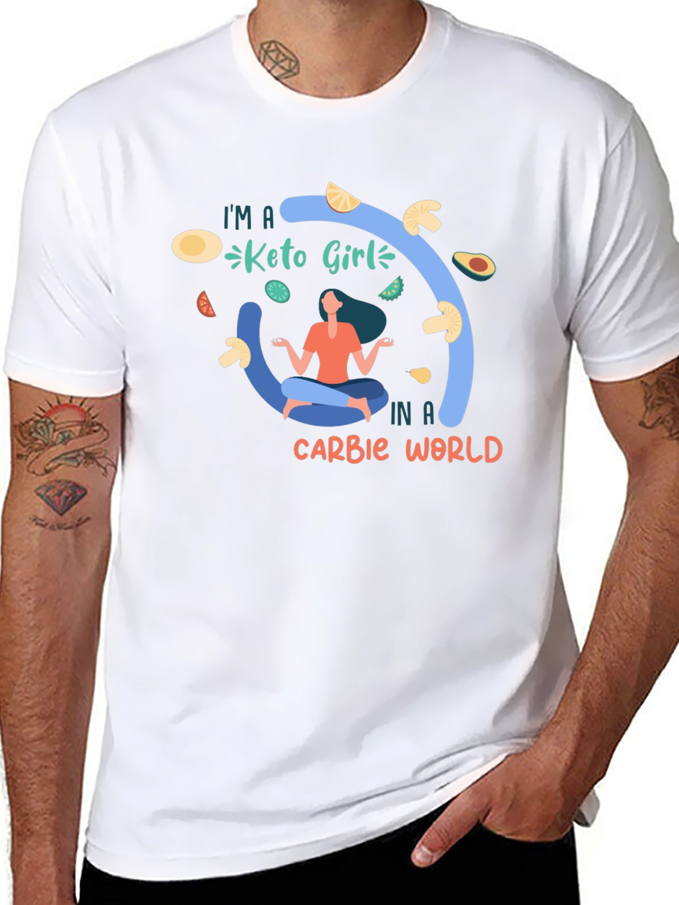Keto Girl T-Shirt - Carb Conscious Design