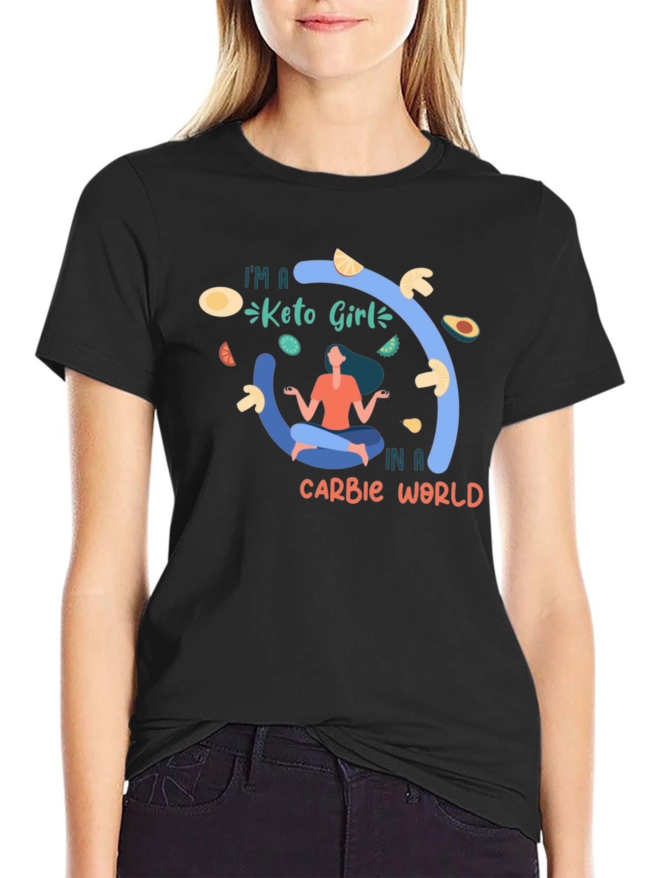 Keto Girl T-Shirt - Carb Conscious Design