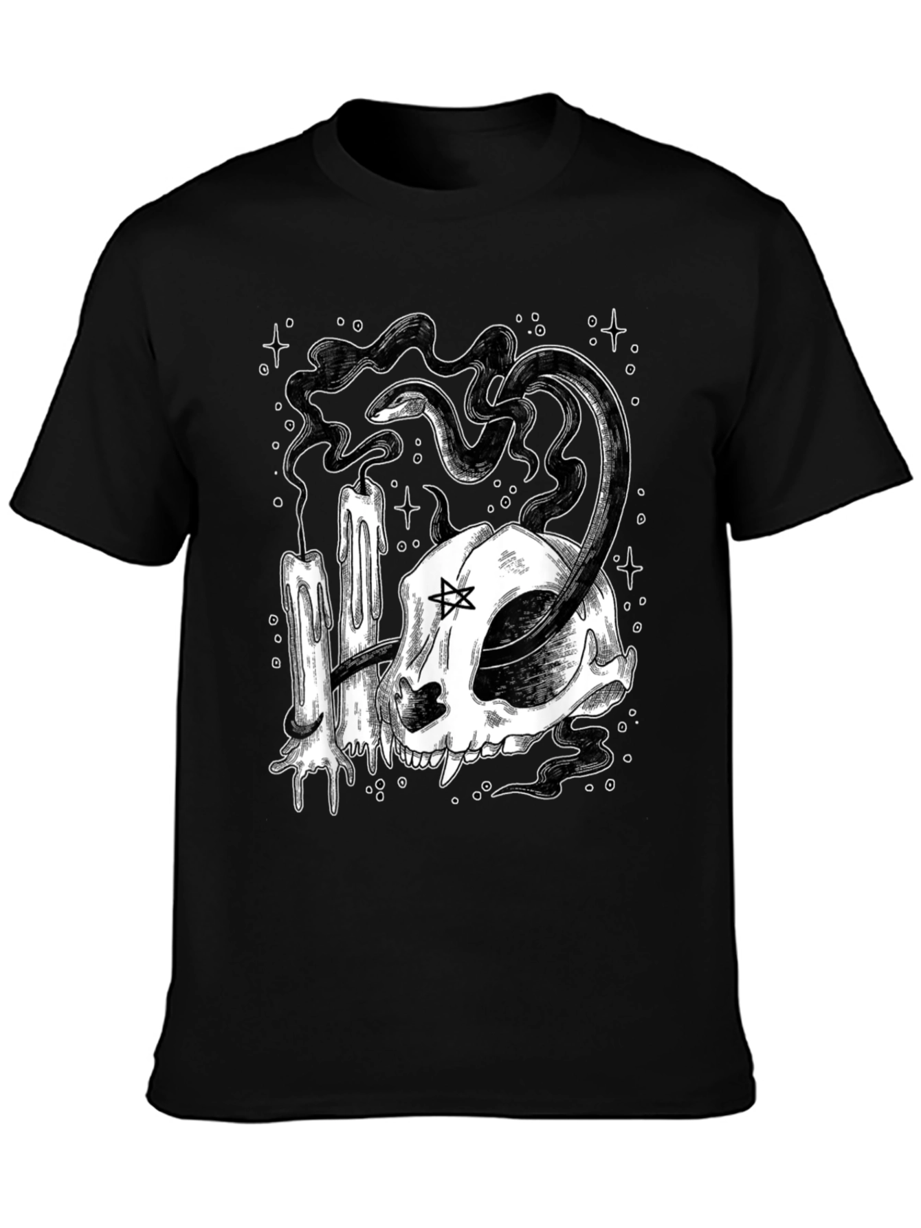 Occult Cat Skull T-Shirt