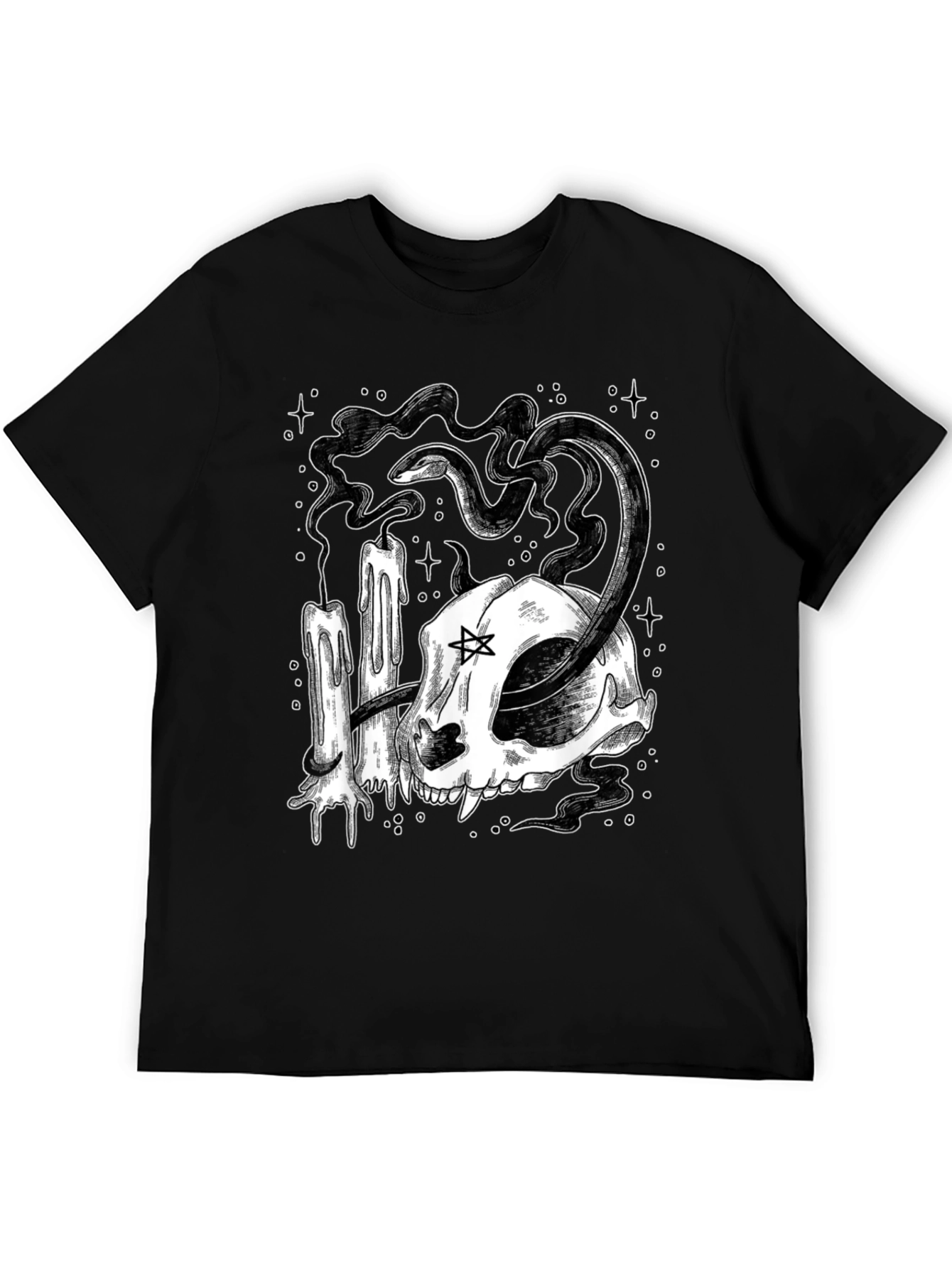 Occult Cat Skull T-Shirt