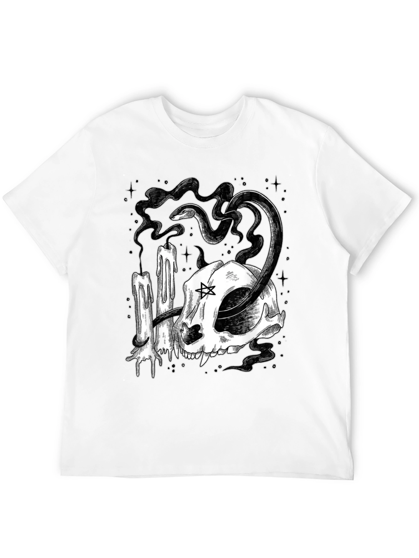 Occult Cat Skull T-Shirt