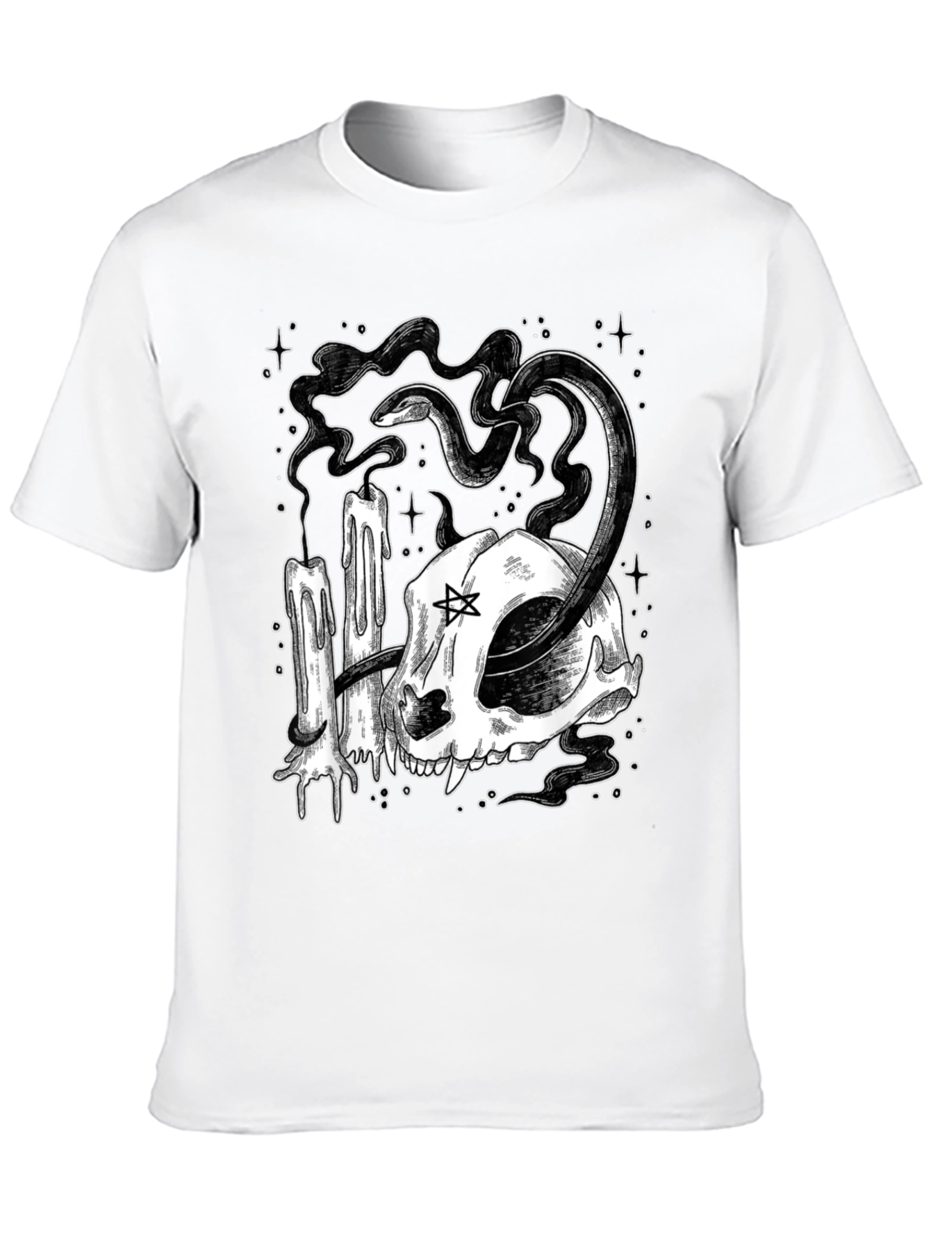 Occult Cat Skull T-Shirt