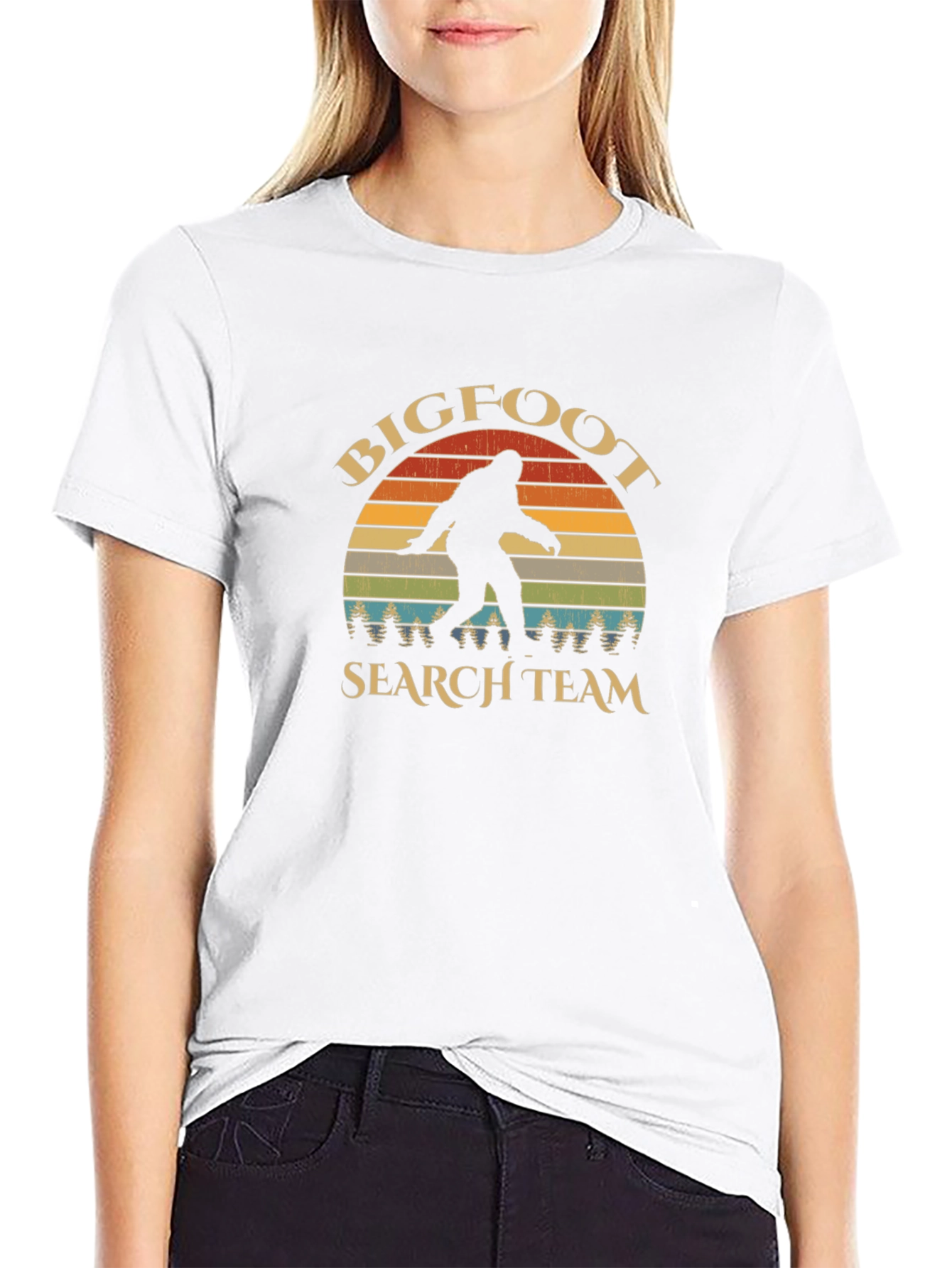 Bigfoot Search Team Black Graphic T-Shirt