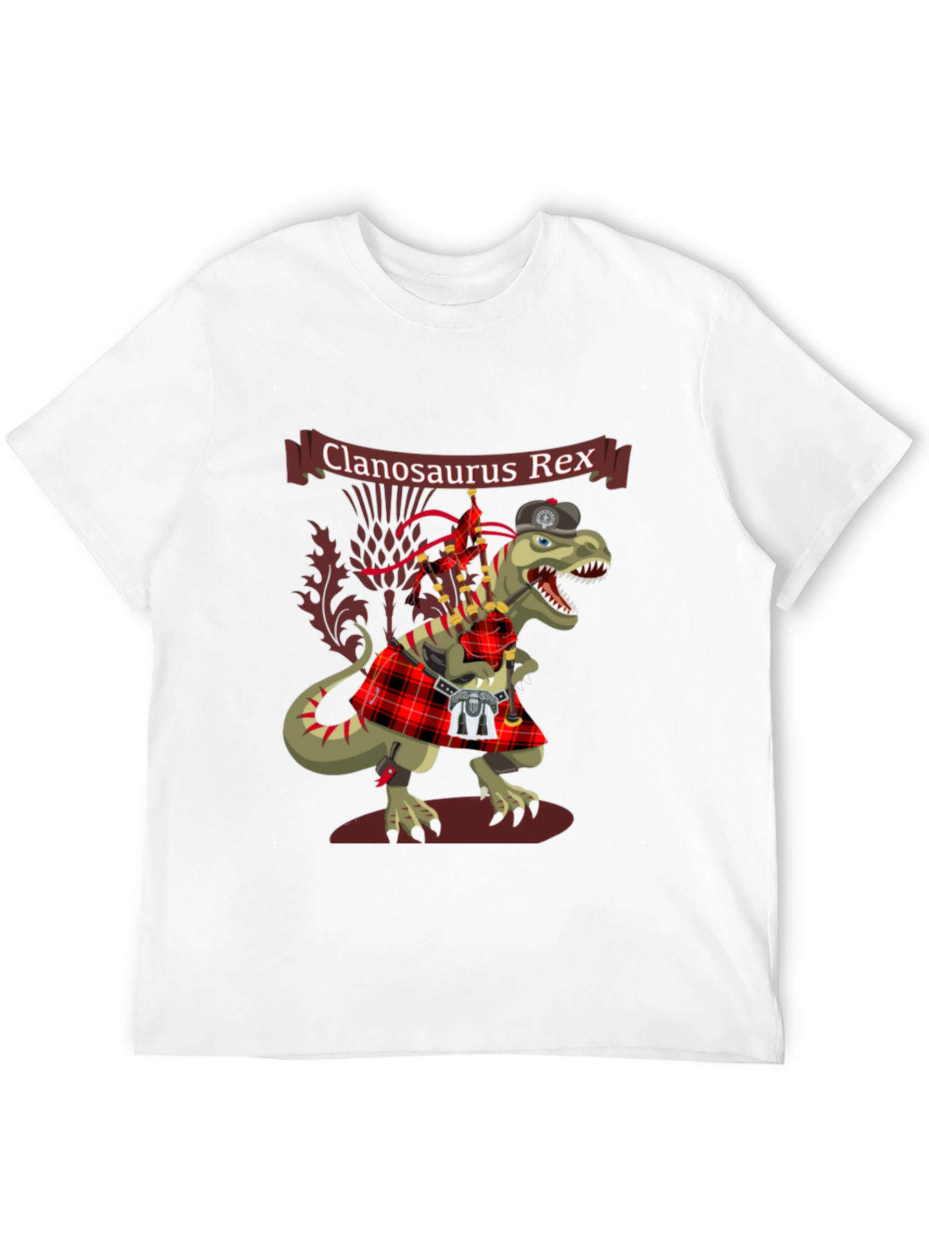 Clanosaurus Rex T-Shirt - Scottish Dinosaur Tee
