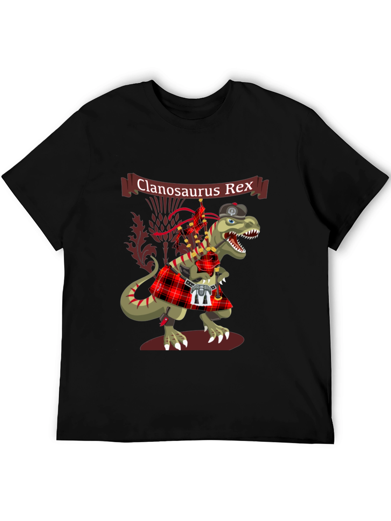Clanosaurus Rex T-Shirt - Scottish Dinosaur Tee