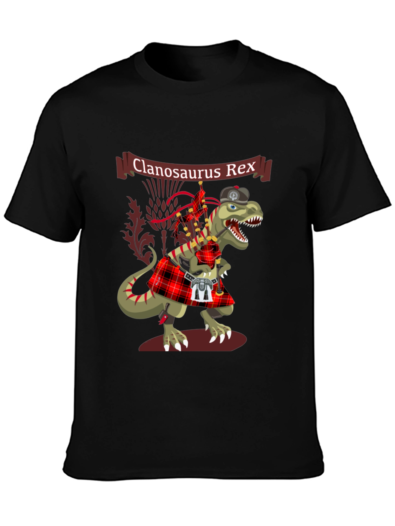 Clanosaurus Rex T-Shirt - Scottish Dinosaur Tee