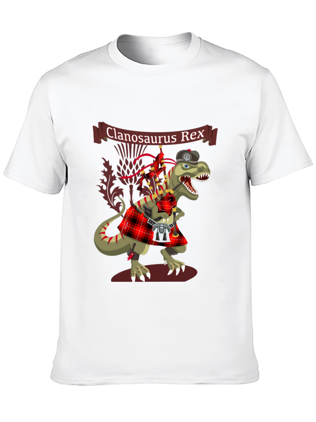Clanosaurus Rex T-Shirt - Scottish Dinosaur Tee