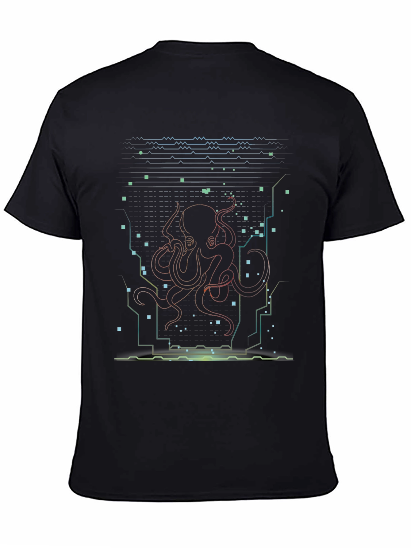 Cyberpunk Octopus Graphic T-Shirt