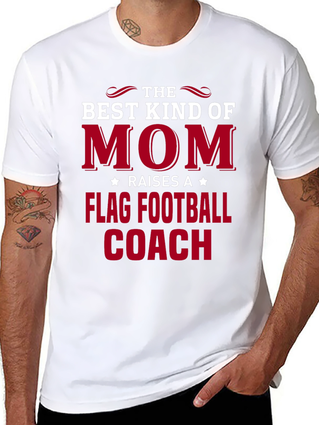 Best Kind of Mom Flag Football Coach T-Shirt