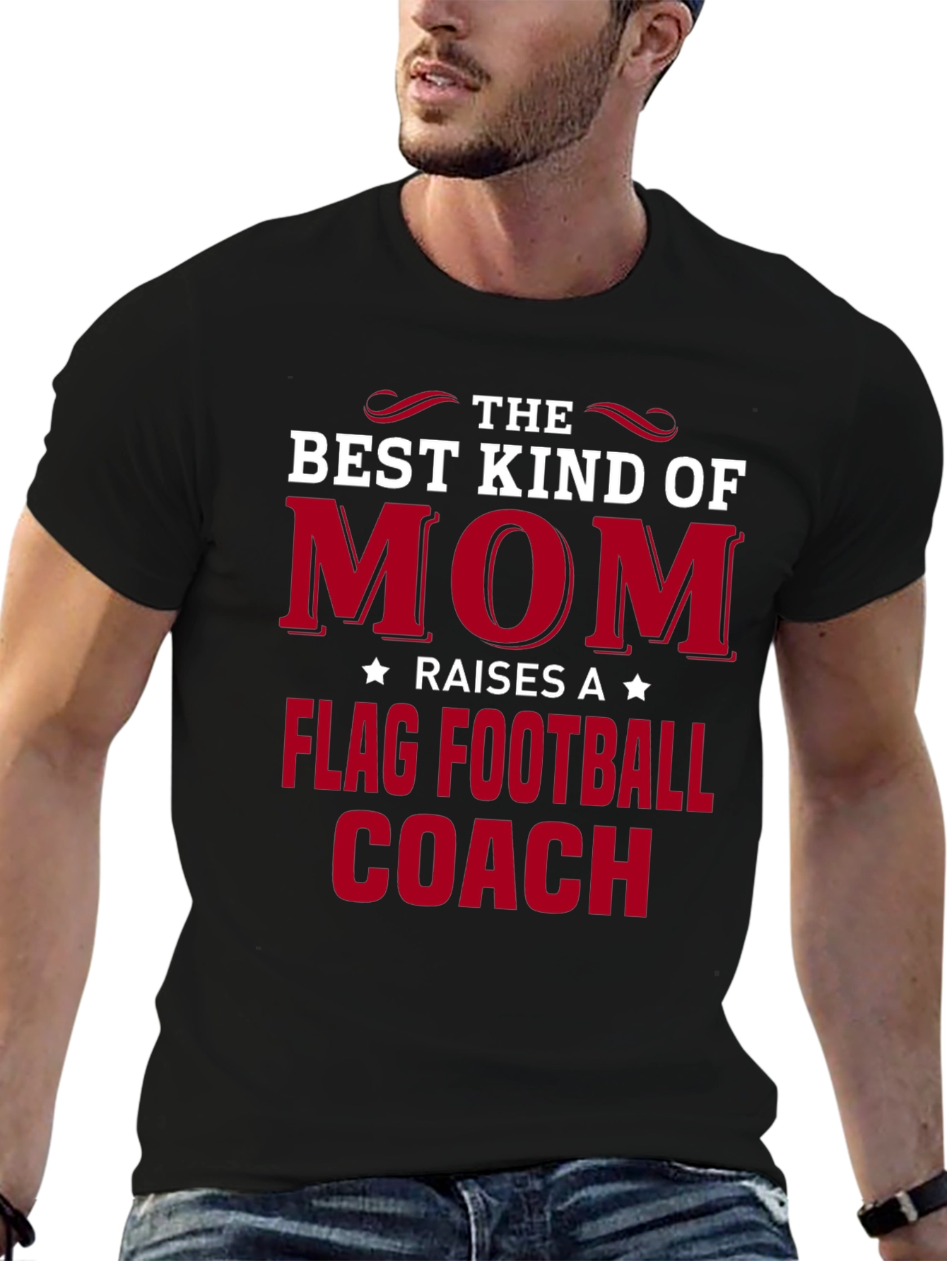 Best Kind of Mom Flag Football Coach T-Shirt