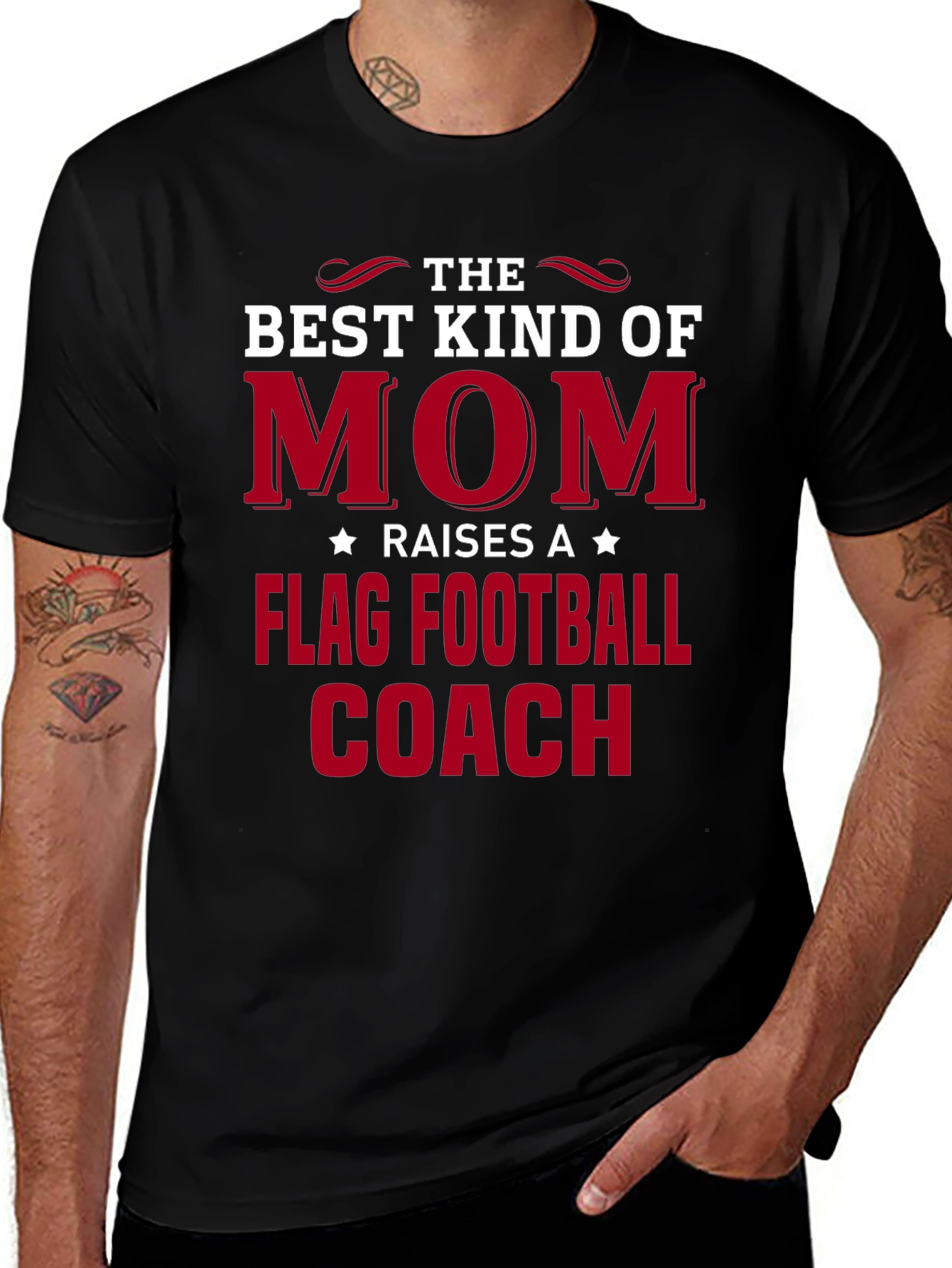 Best Kind of Mom Flag Football Coach T-Shirt