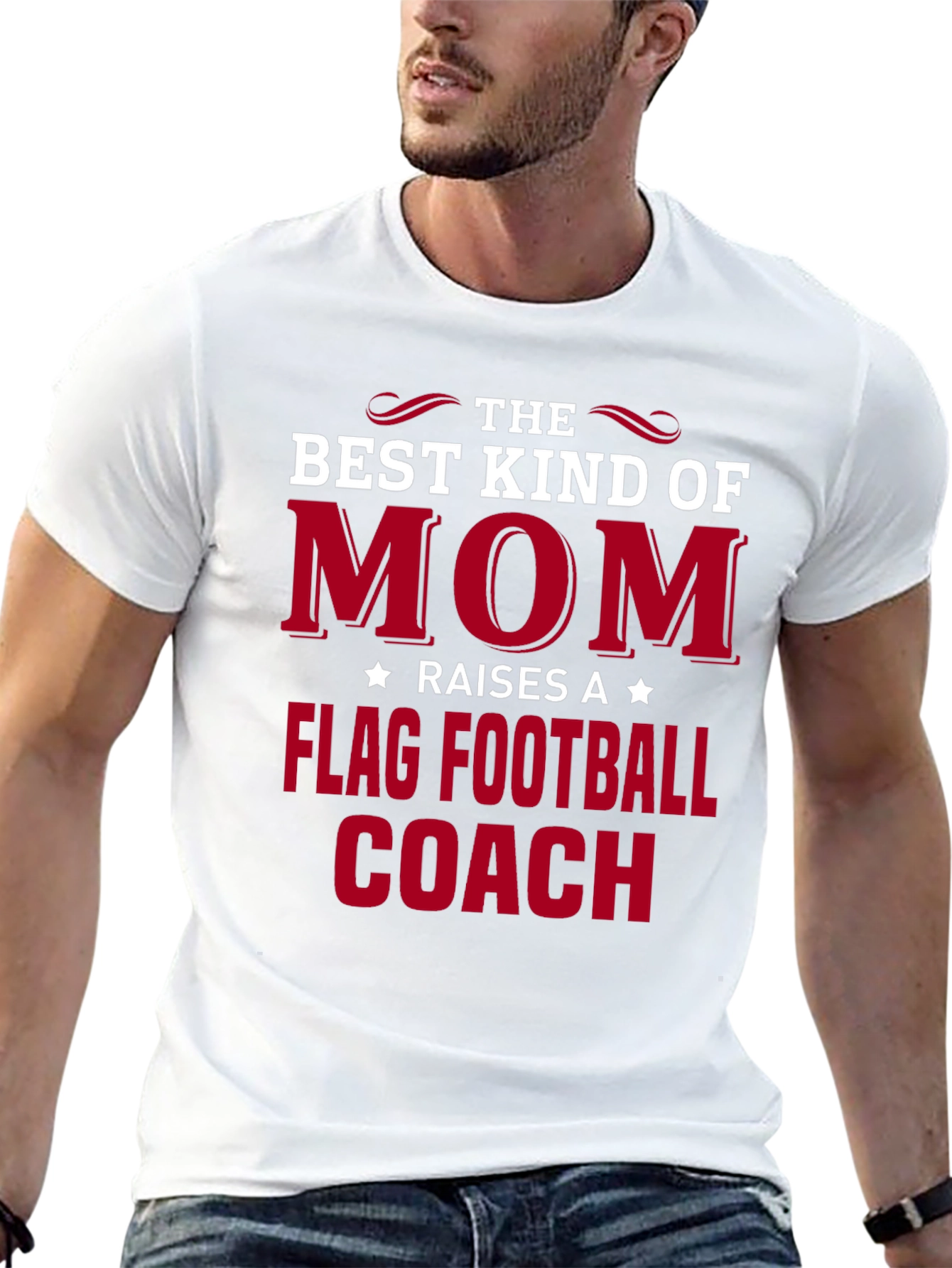 Best Kind of Mom Flag Football Coach T-Shirt