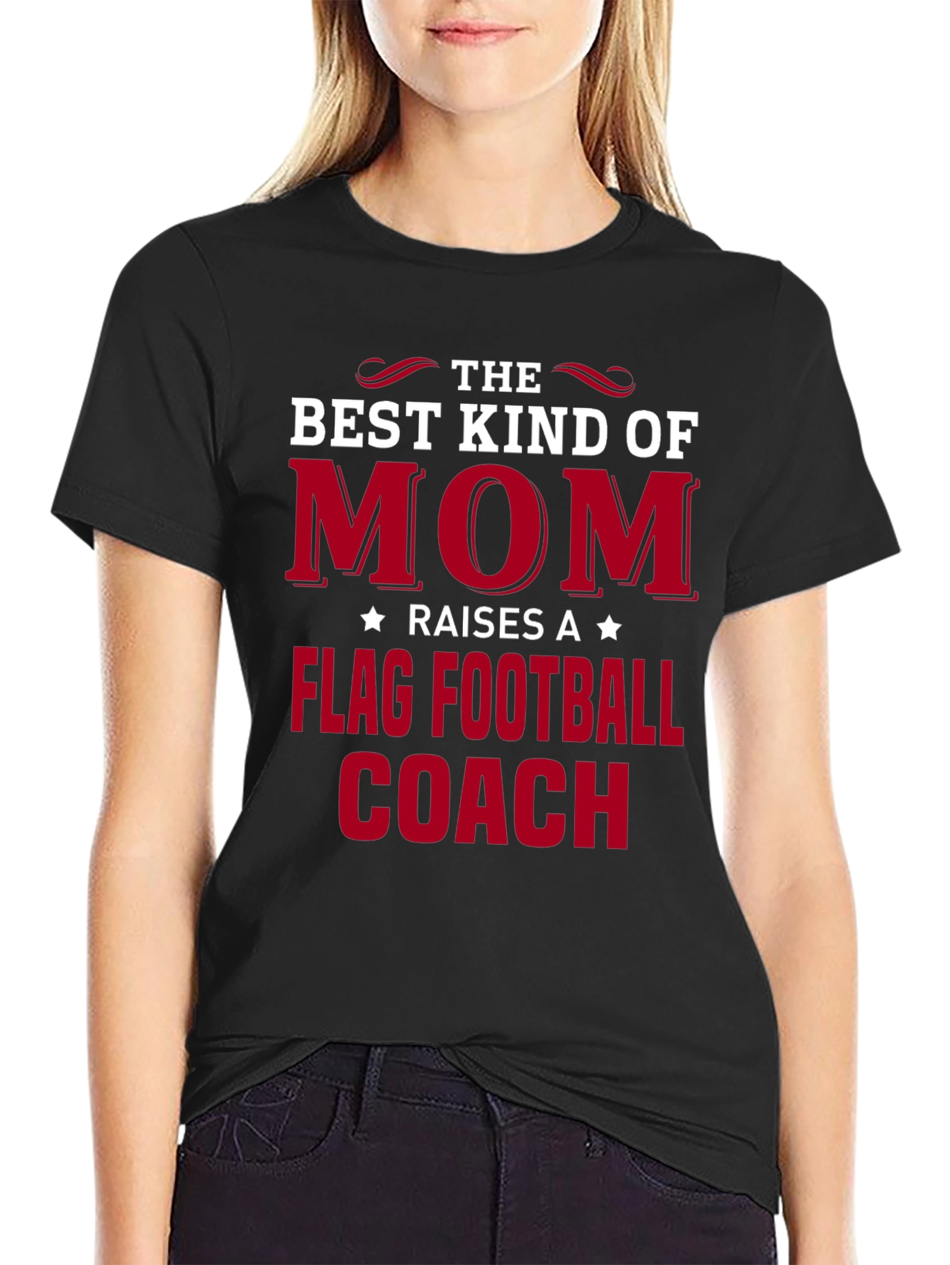 Best Kind of Mom Flag Football Coach T-Shirt