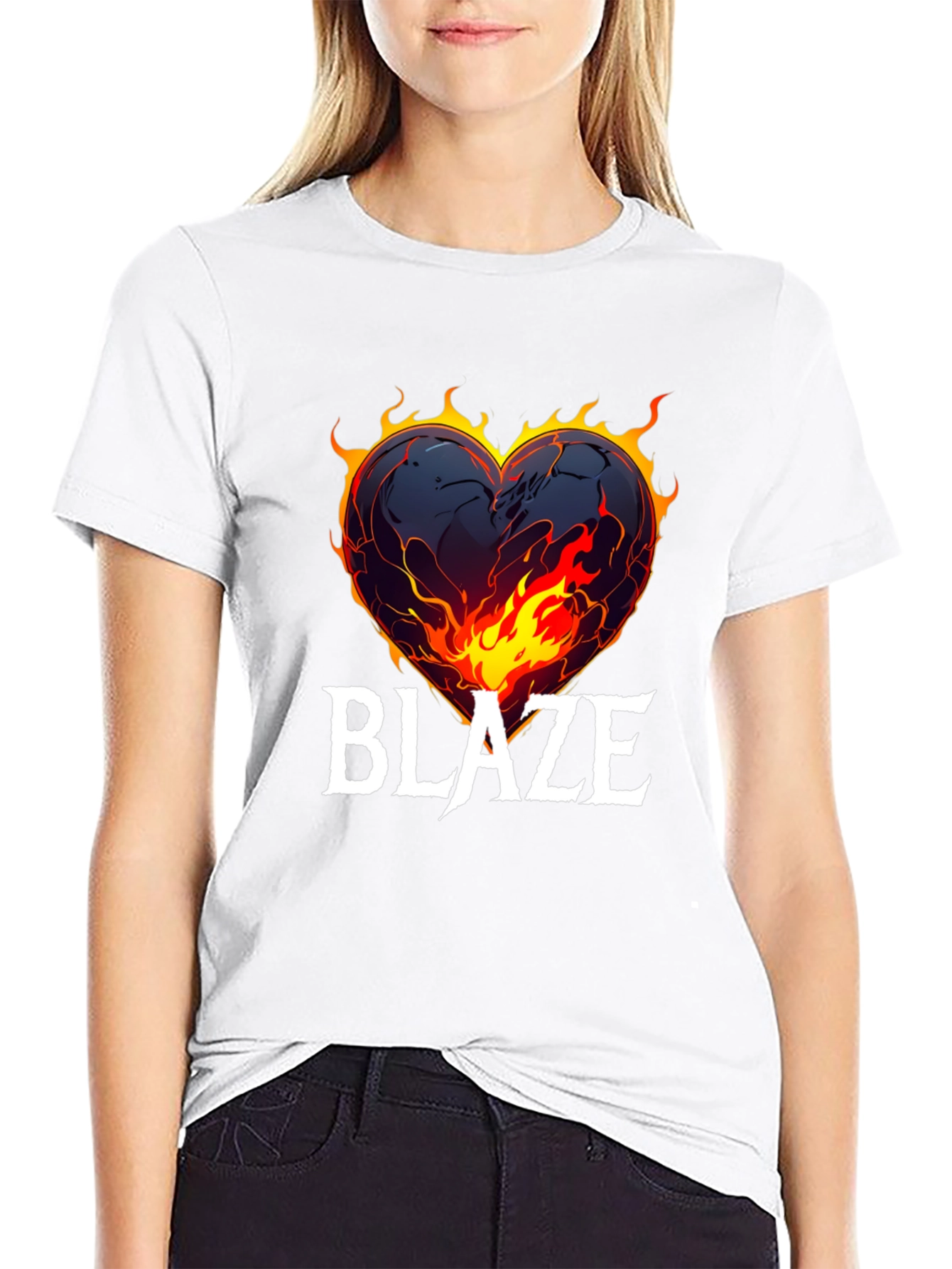 Fiery Heart Blaze T-Shirt