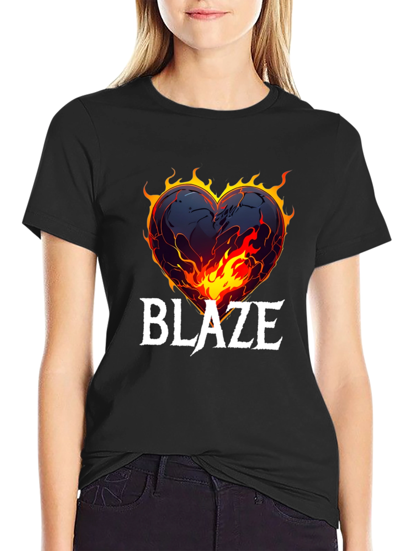 Fiery Heart Blaze T-Shirt