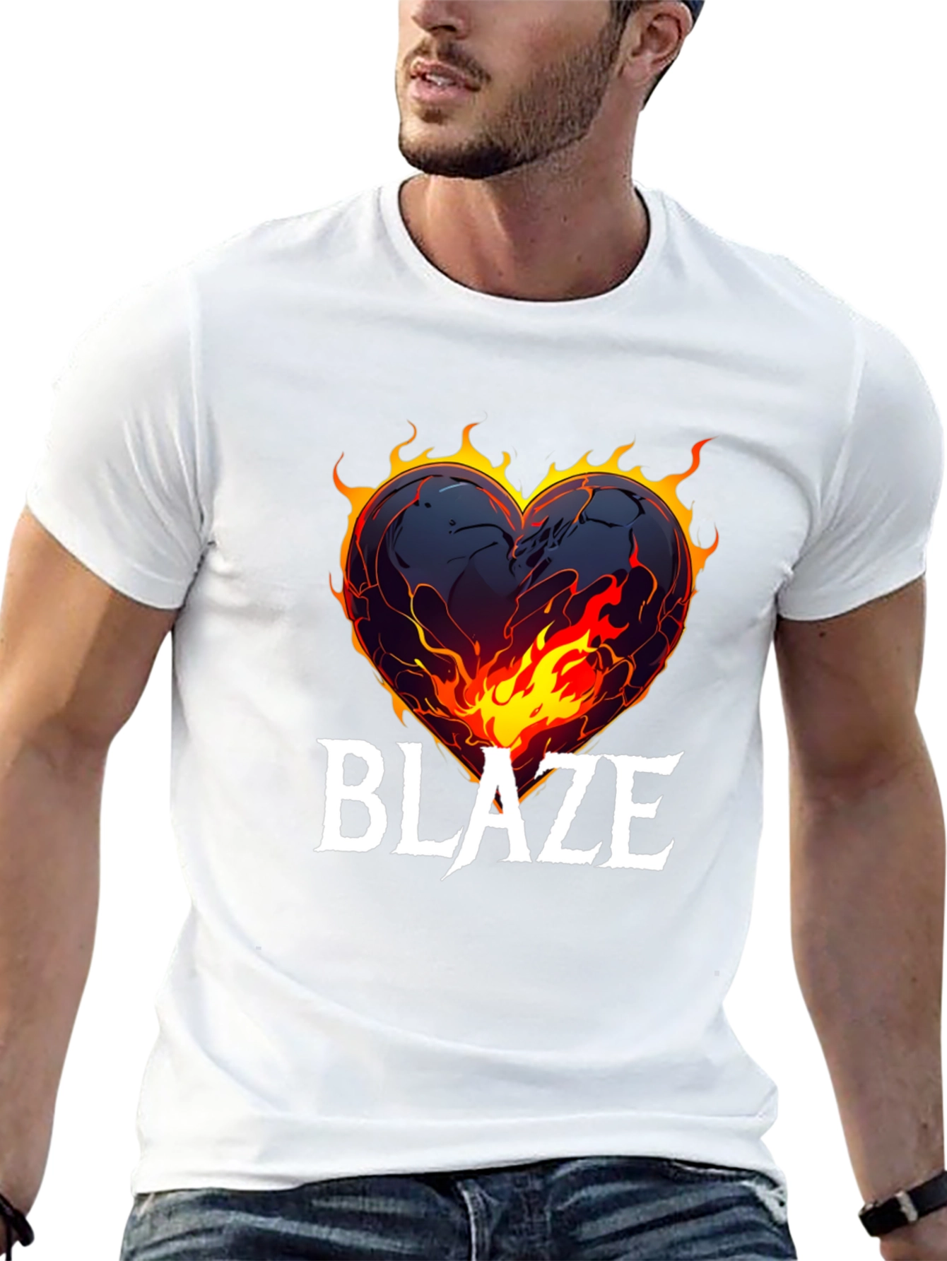 Fiery Heart Blaze T-Shirt