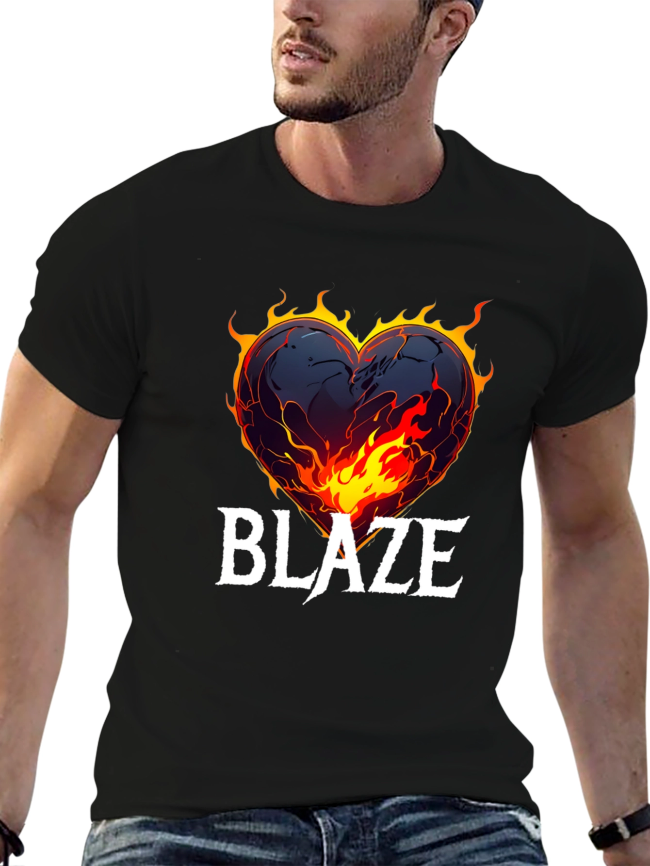 Fiery Heart Blaze T-Shirt