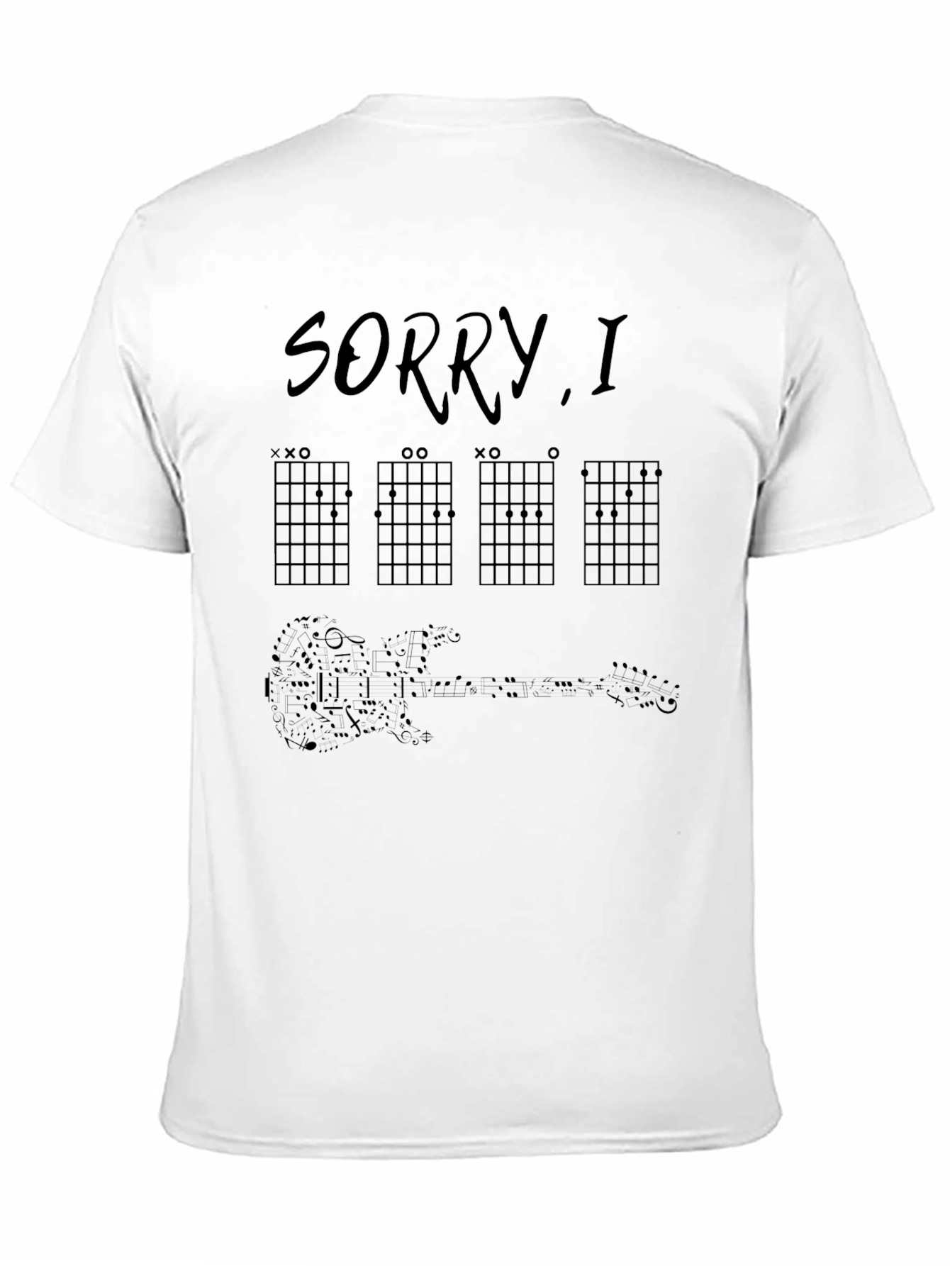 Sorry I Had Practice Mens Black Guitar T-Shirt