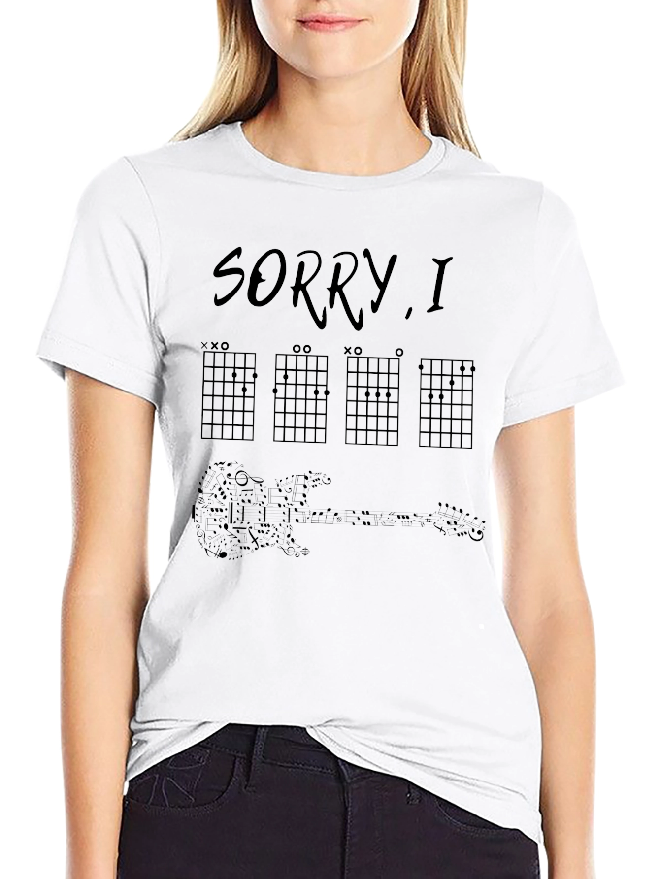 Sorry I Had Practice Mens Black Guitar T-Shirt