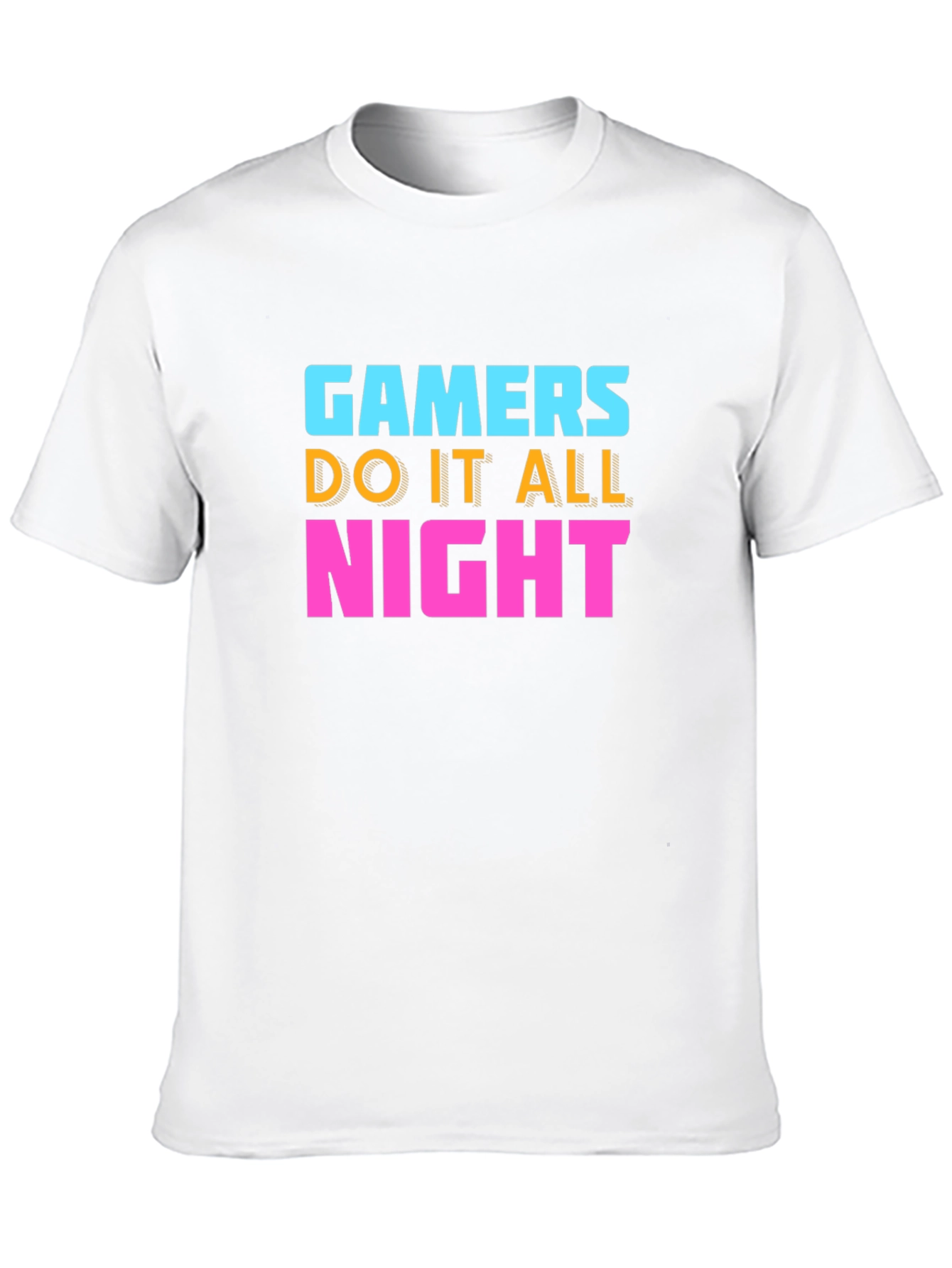 Gamers Do It All Night Black T-Shirt