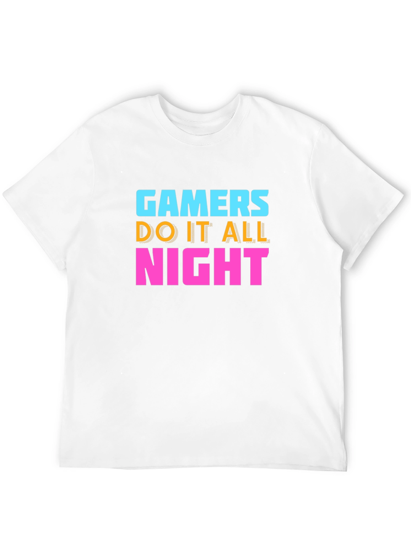 Gamers Do It All Night Black T-Shirt