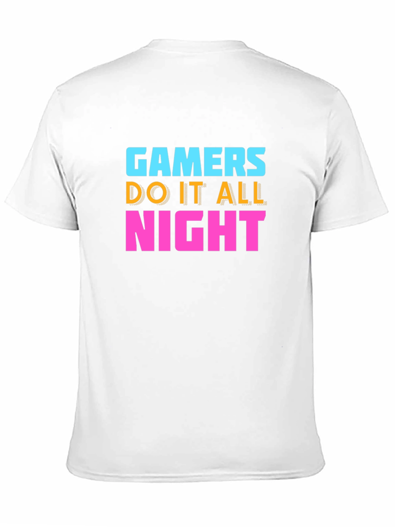 Gamers Do It All Night Black T-Shirt