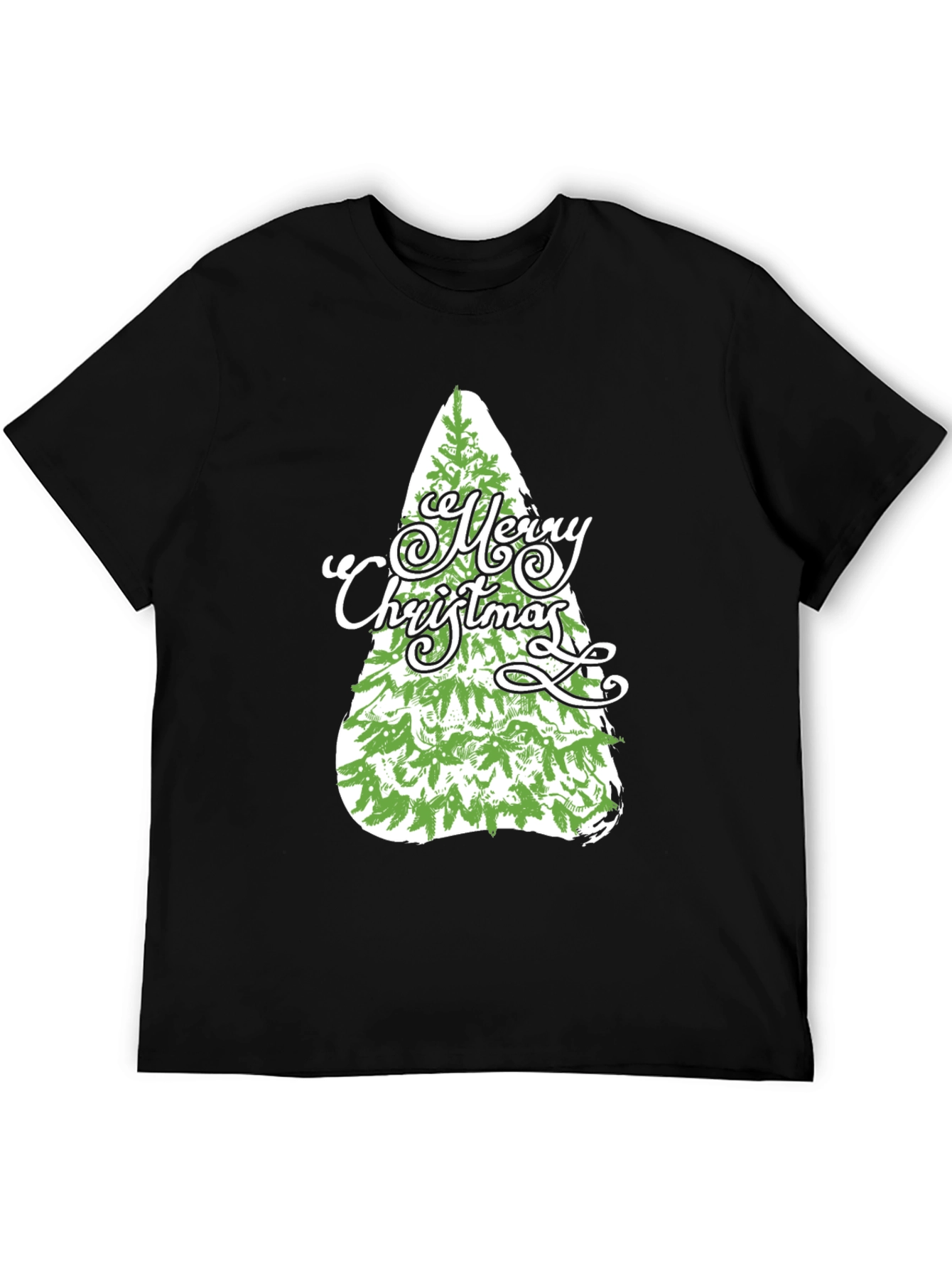 Christmas Tree Graphic Tee - Holiday Festive Shirt