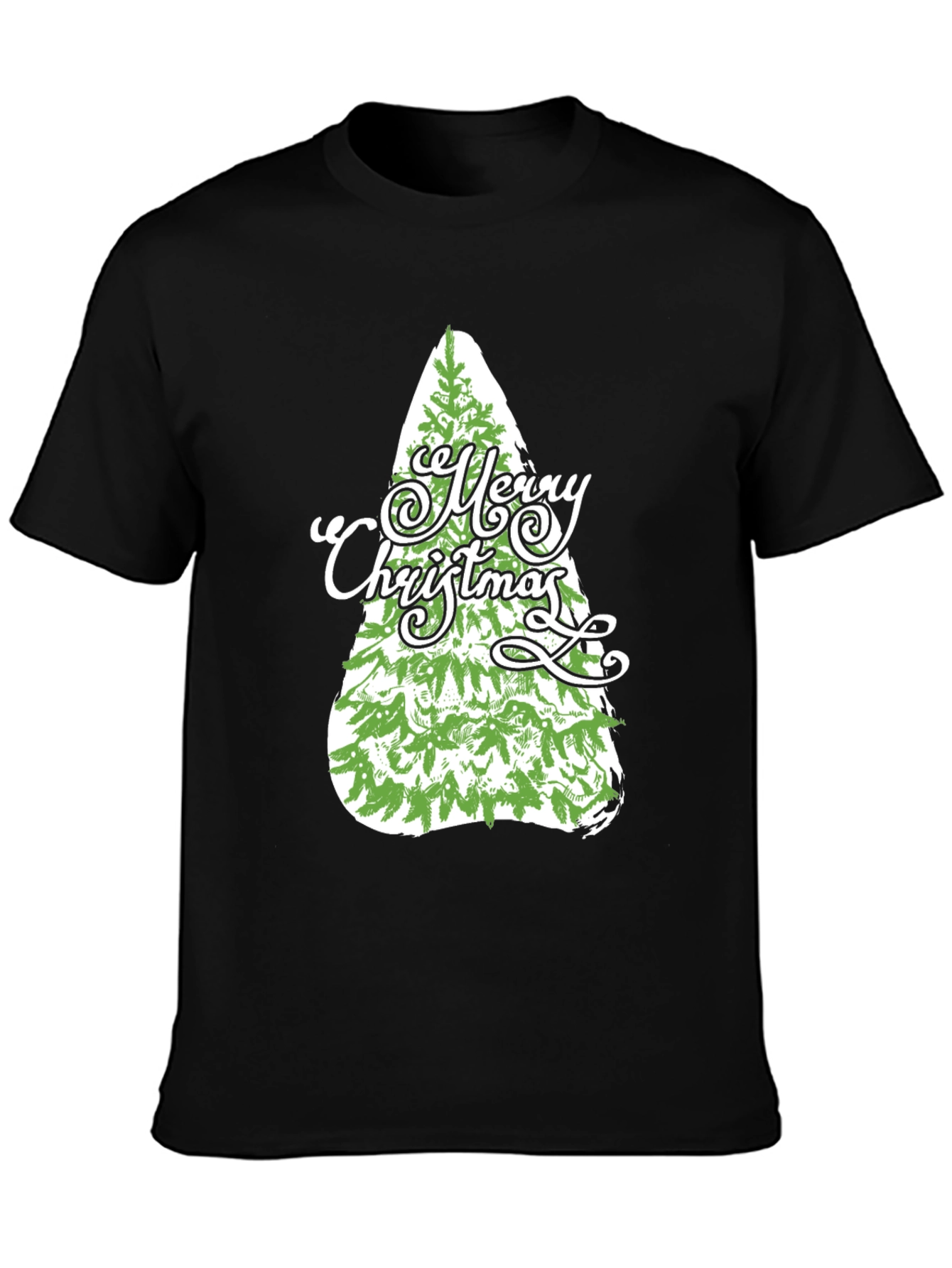 Christmas Tree Graphic Tee - Holiday Festive Shirt