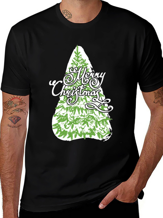 Christmas Tree Graphic Tee - Holiday Festive Shirt