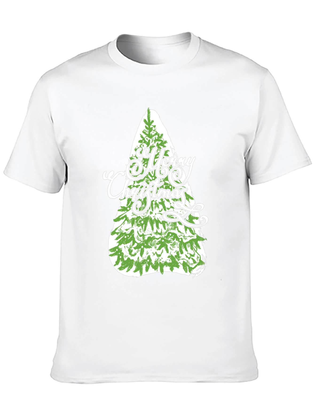 Christmas Tree Graphic Tee - Holiday Festive Shirt