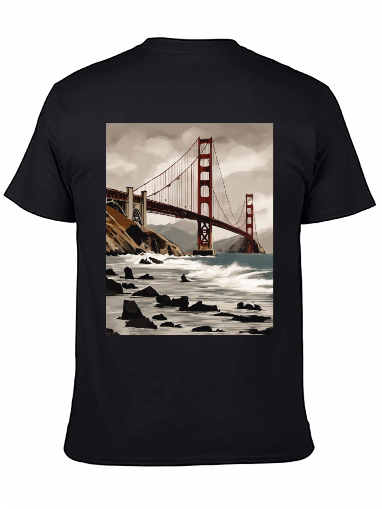 Golden Gate Bridge Graphic Tee - Soft Cotton Blend