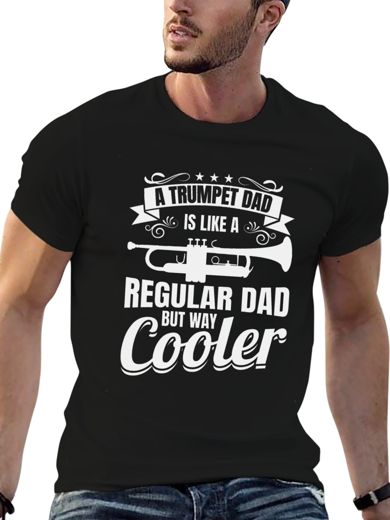 Trumpet Dad T-Shirt - Cooler Than Regular Dads!