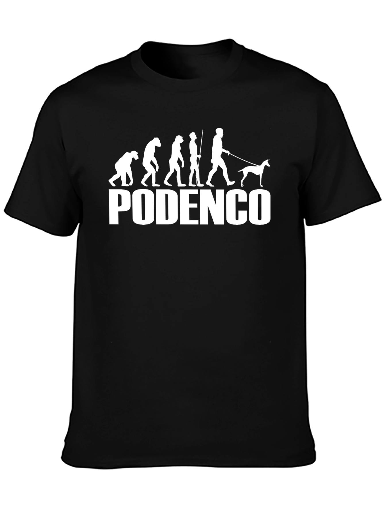 Podenco Dog Evolution T-Shirt - Black