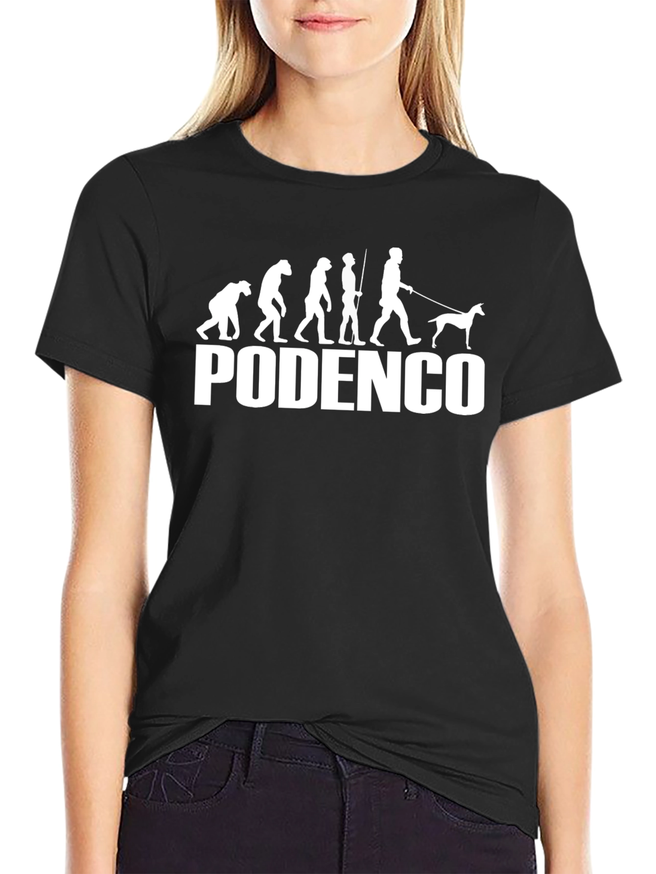 Podenco Dog Evolution T-Shirt - Black