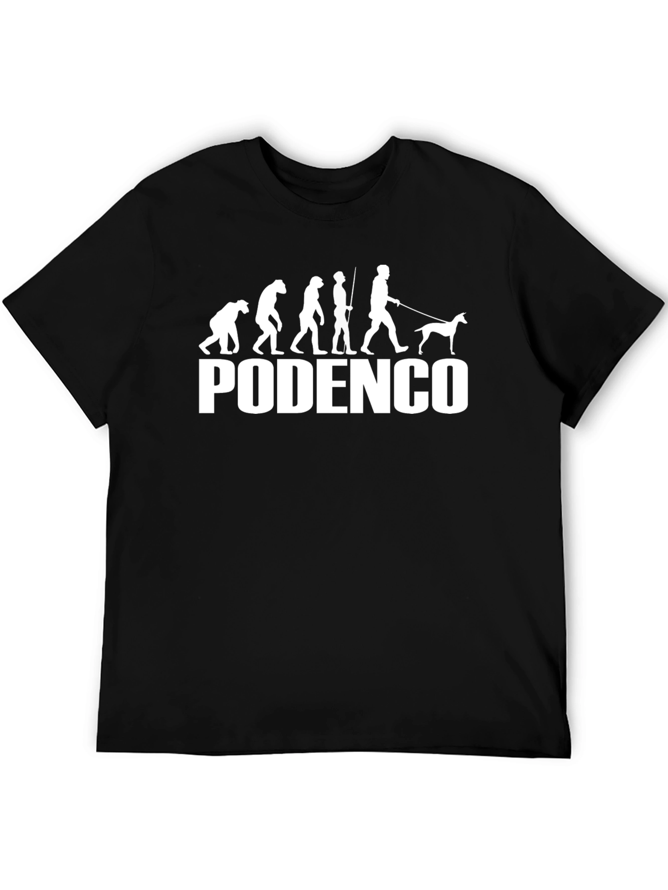Podenco Dog Evolution T-Shirt - Black