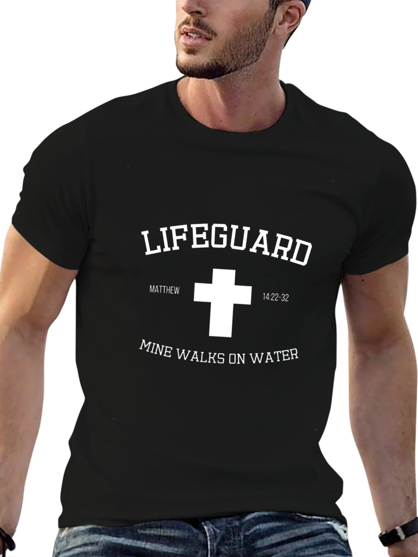 Lifeguard Jesus T-Shirt - Mine Walks on Water
