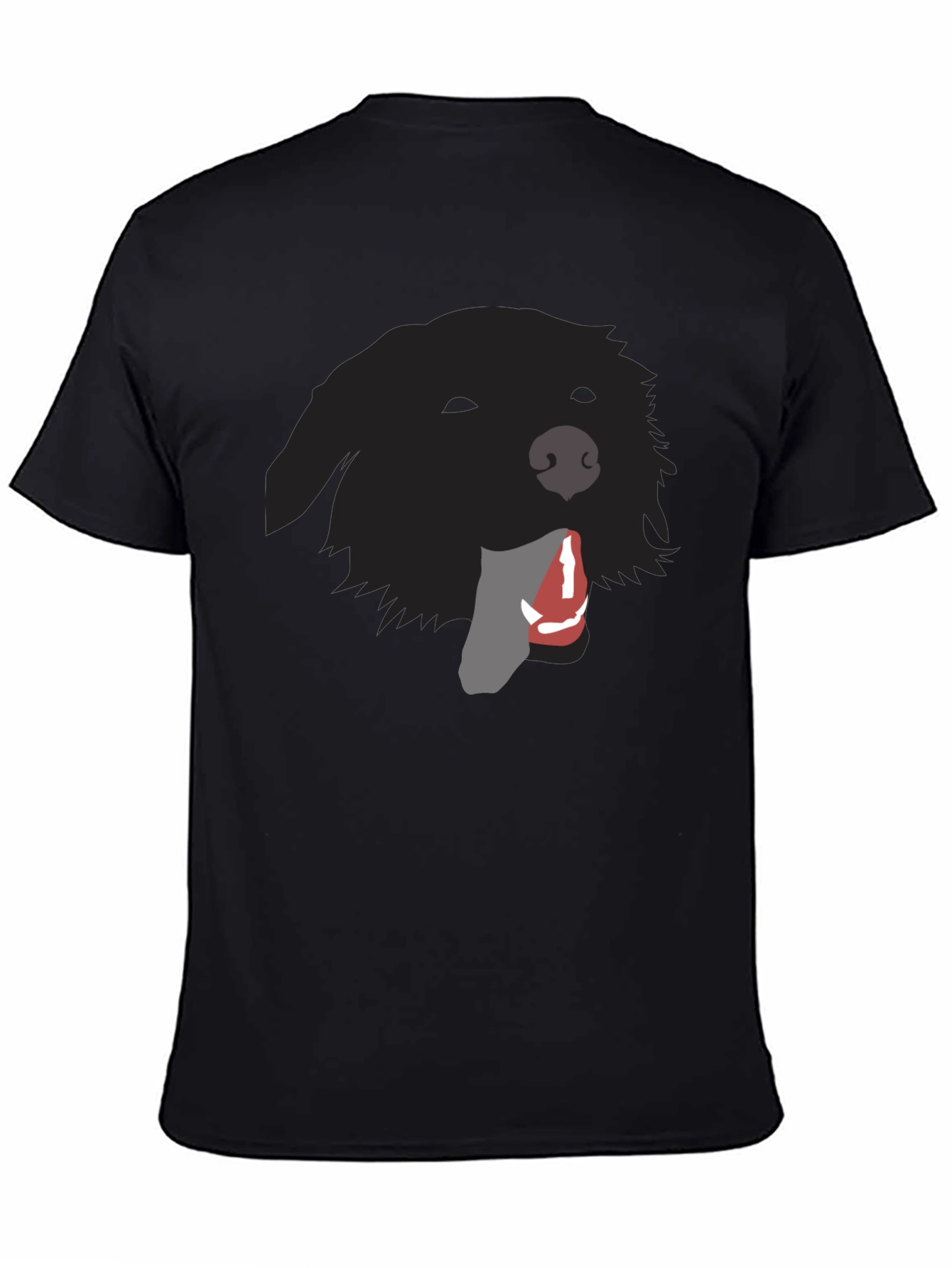 Dog Graphic Black T-Shirt