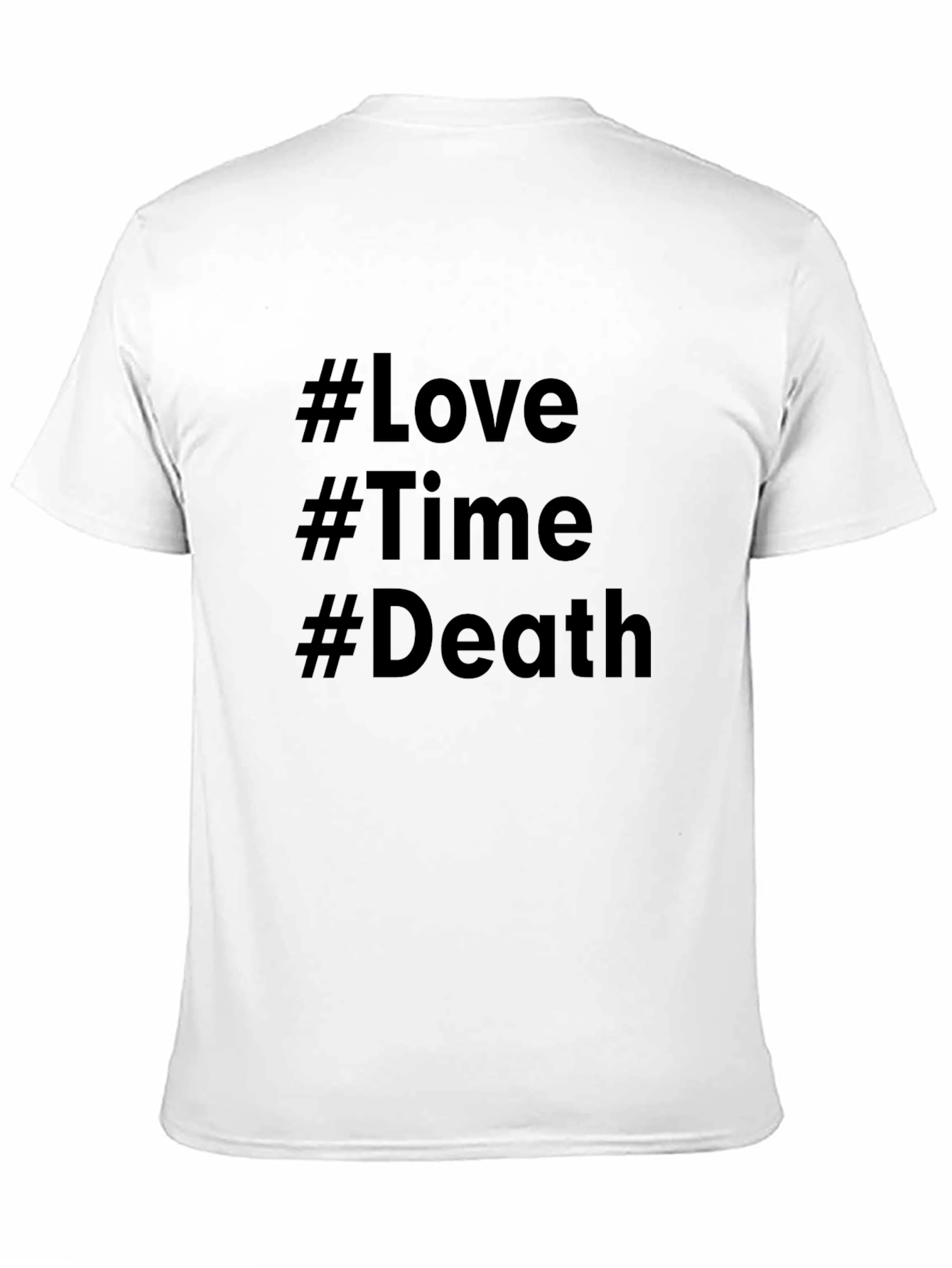 Love Time Death Graphic T-Shirt - Black