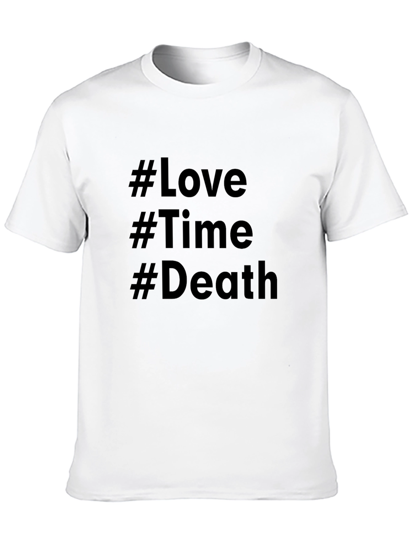 Love Time Death Graphic T-Shirt - Black