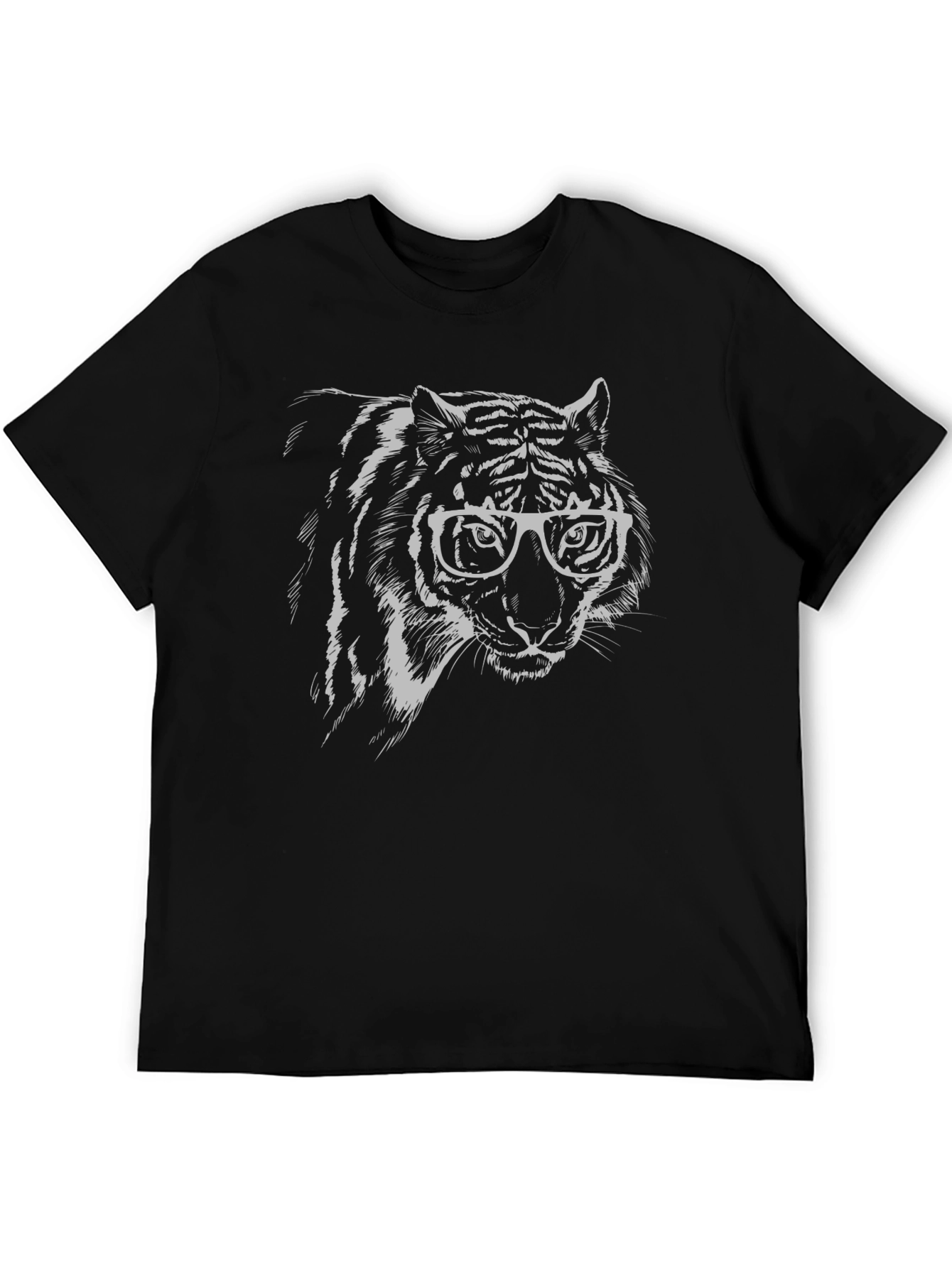 Cool Tiger Graphic Tee - Black