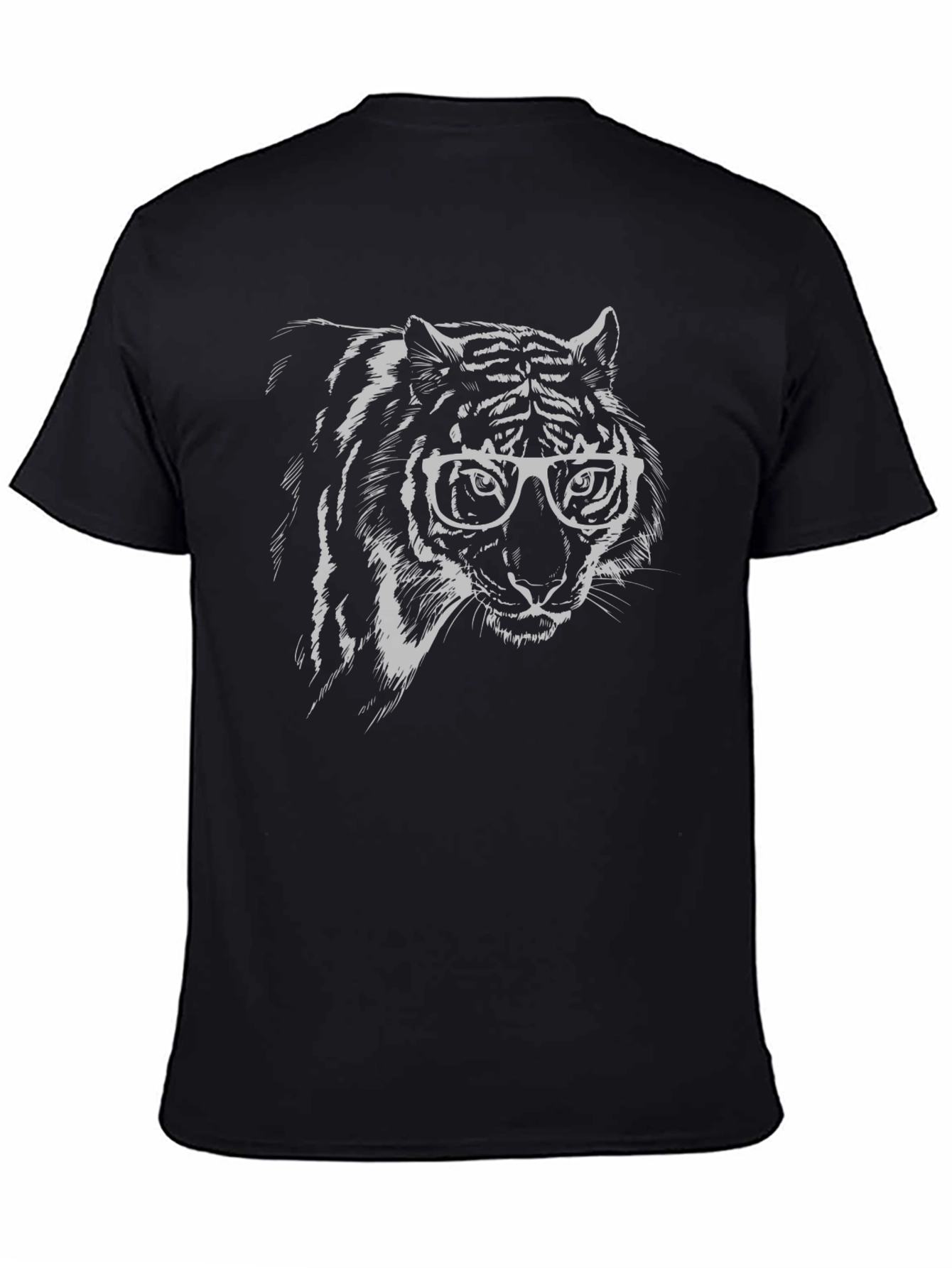 Cool Tiger Graphic Tee - Black
