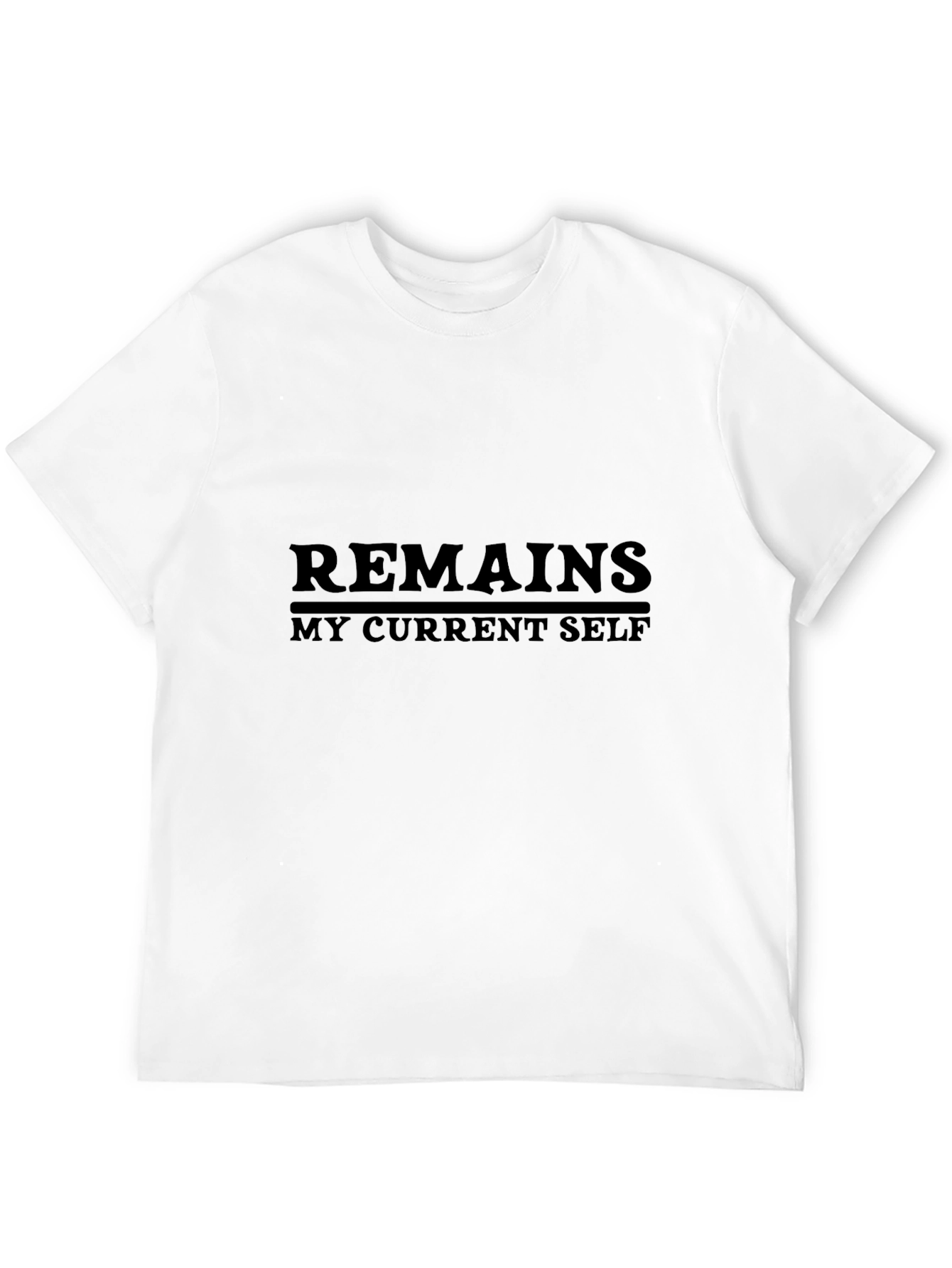 Remains My Current Self Black Tee