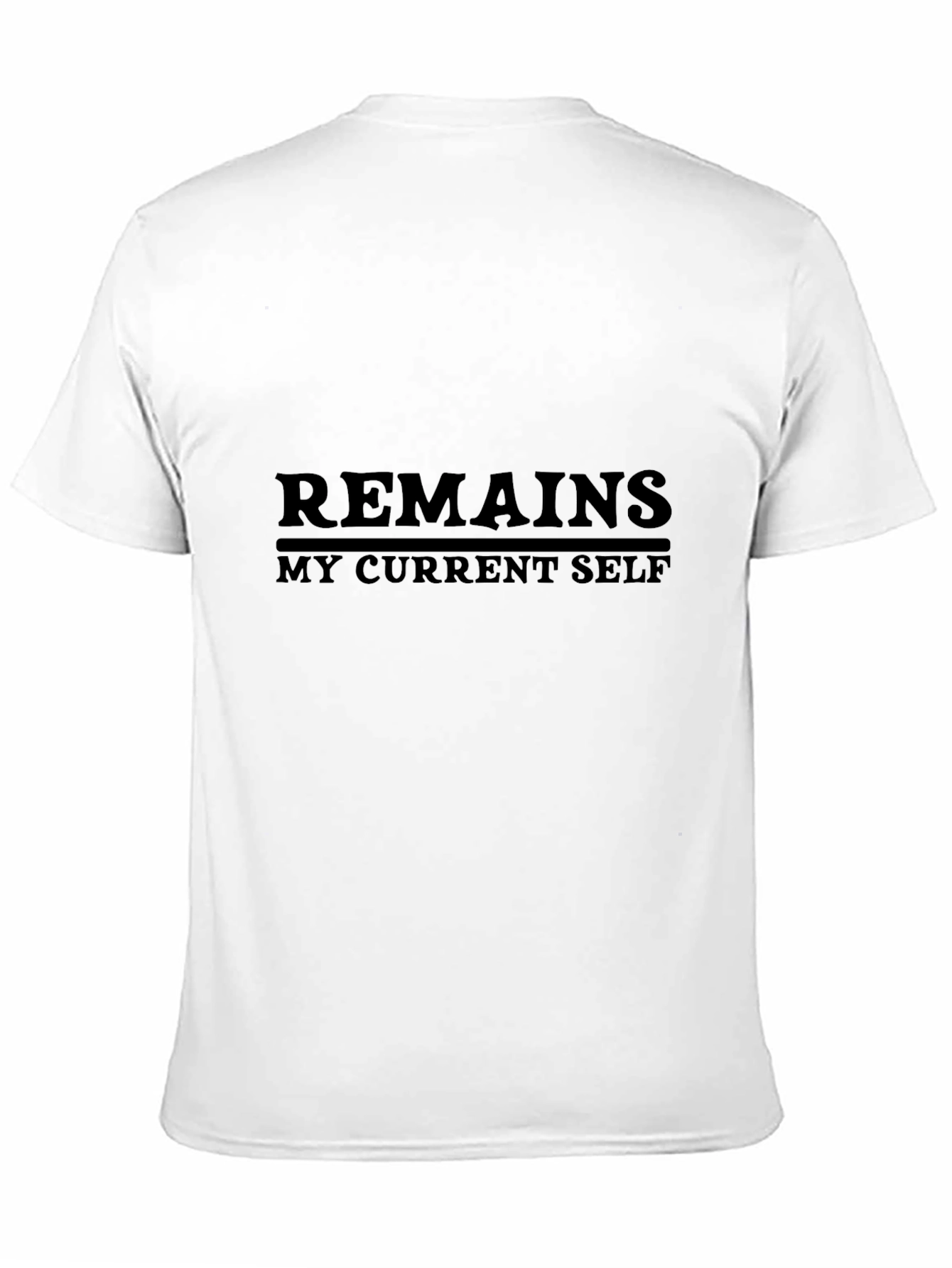 Remains My Current Self Black Tee
