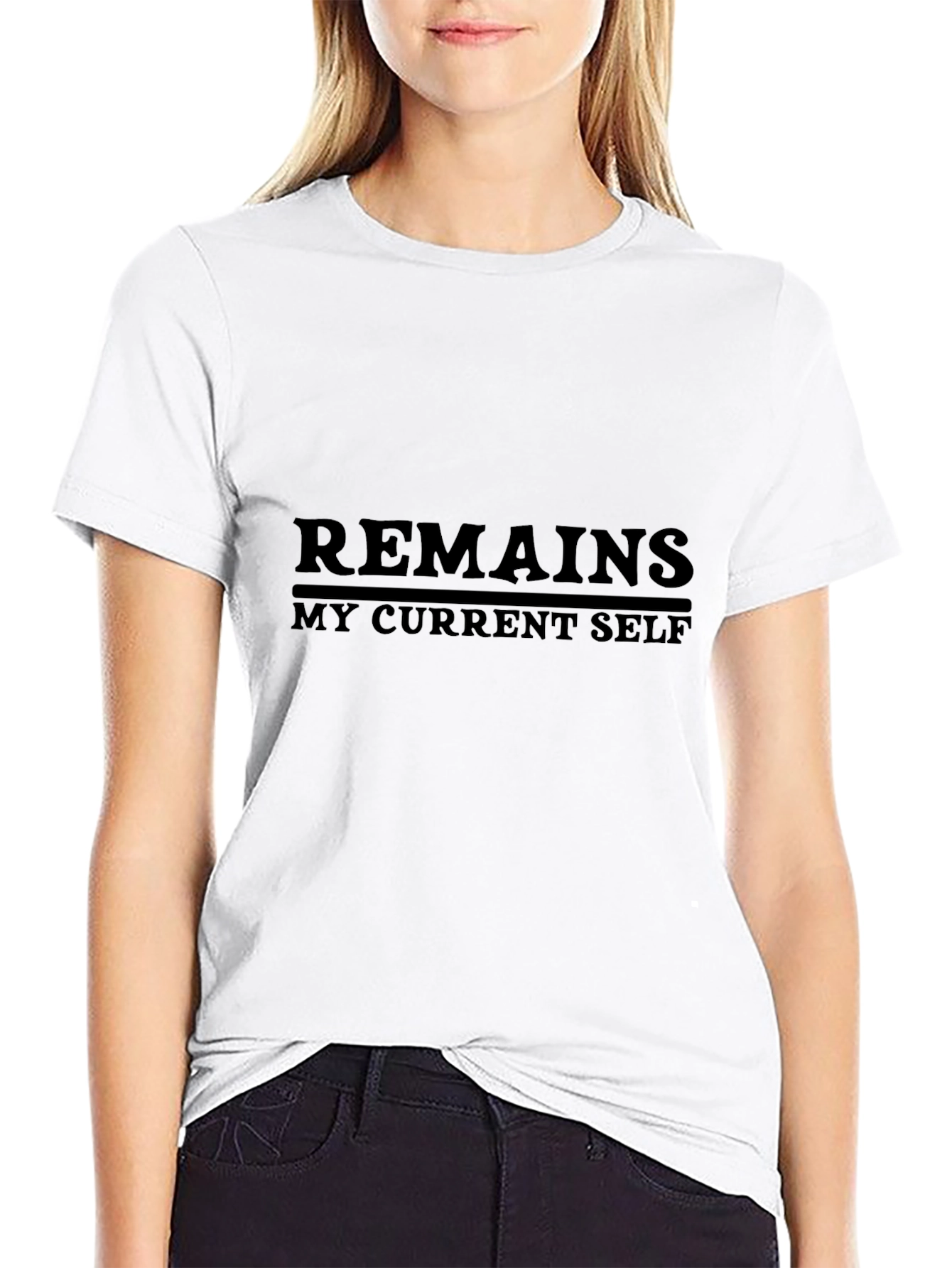 Remains My Current Self Black Tee