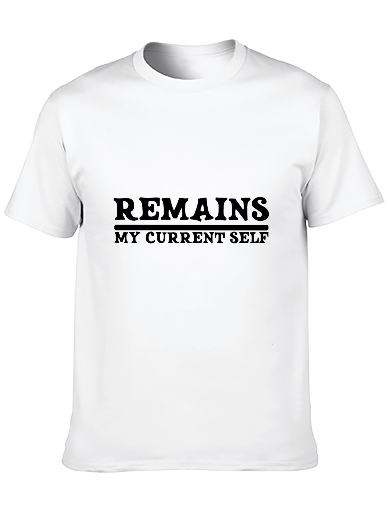 Remains My Current Self Black Tee