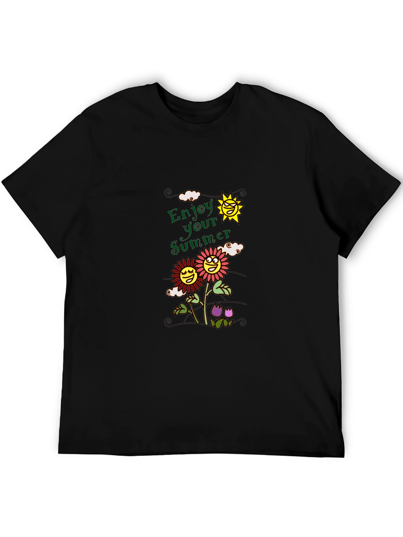 Enjoy Your Summer Graphic Tee - Black