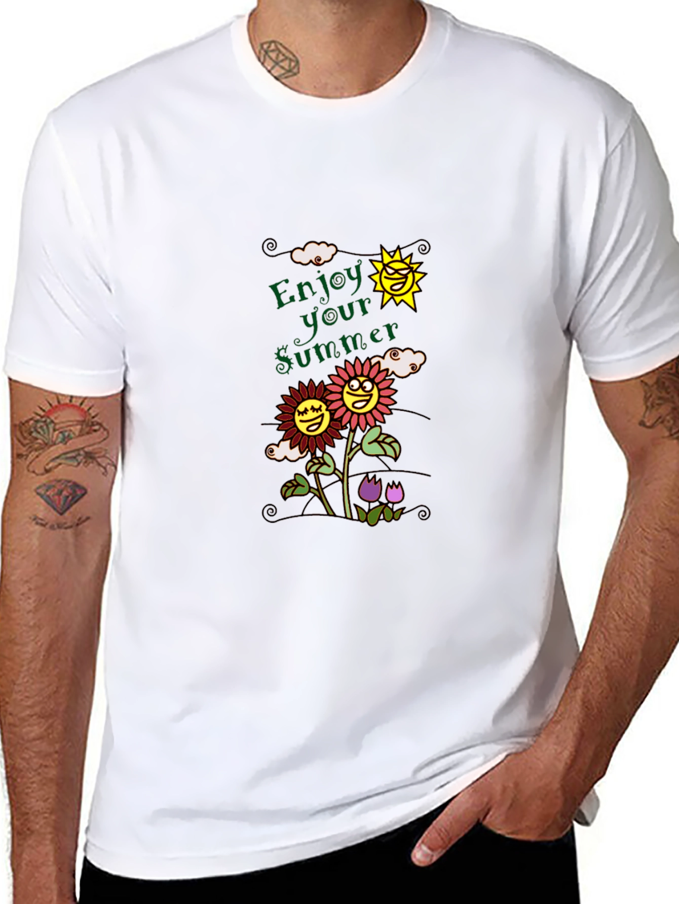 Enjoy Your Summer Graphic Tee - Black