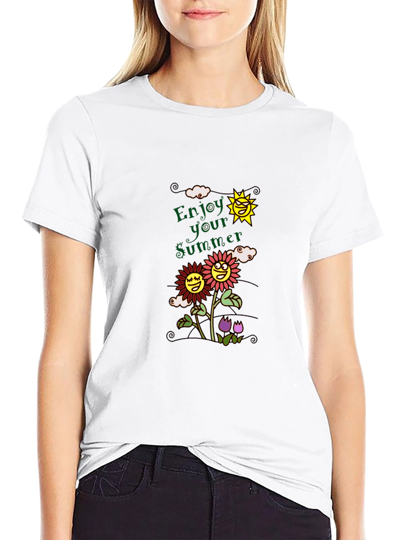 Enjoy Your Summer Graphic Tee - Black